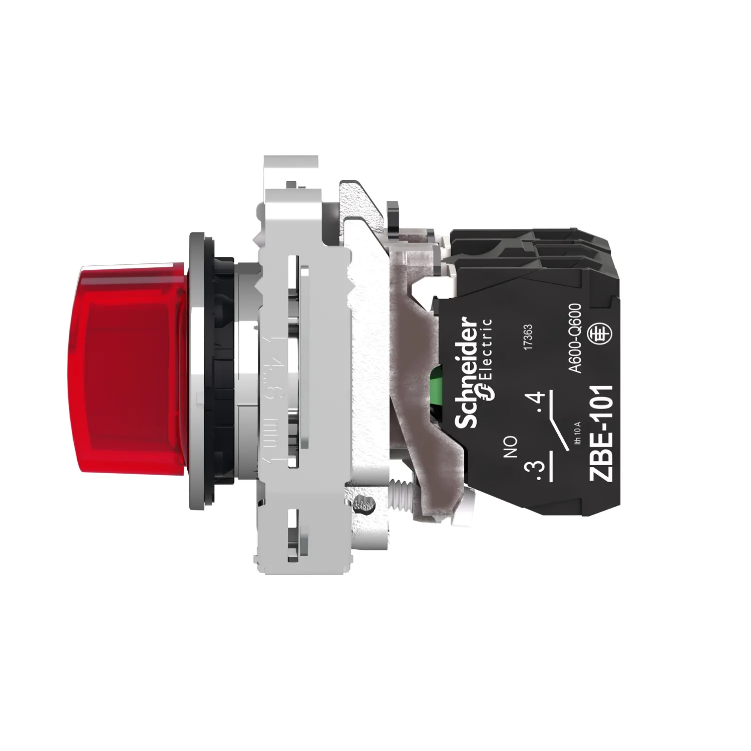 XB4FK134B5 - Işıklı, Mandal buton LED 24 VAC /DC Kırmızı 1NA+1NK - 5