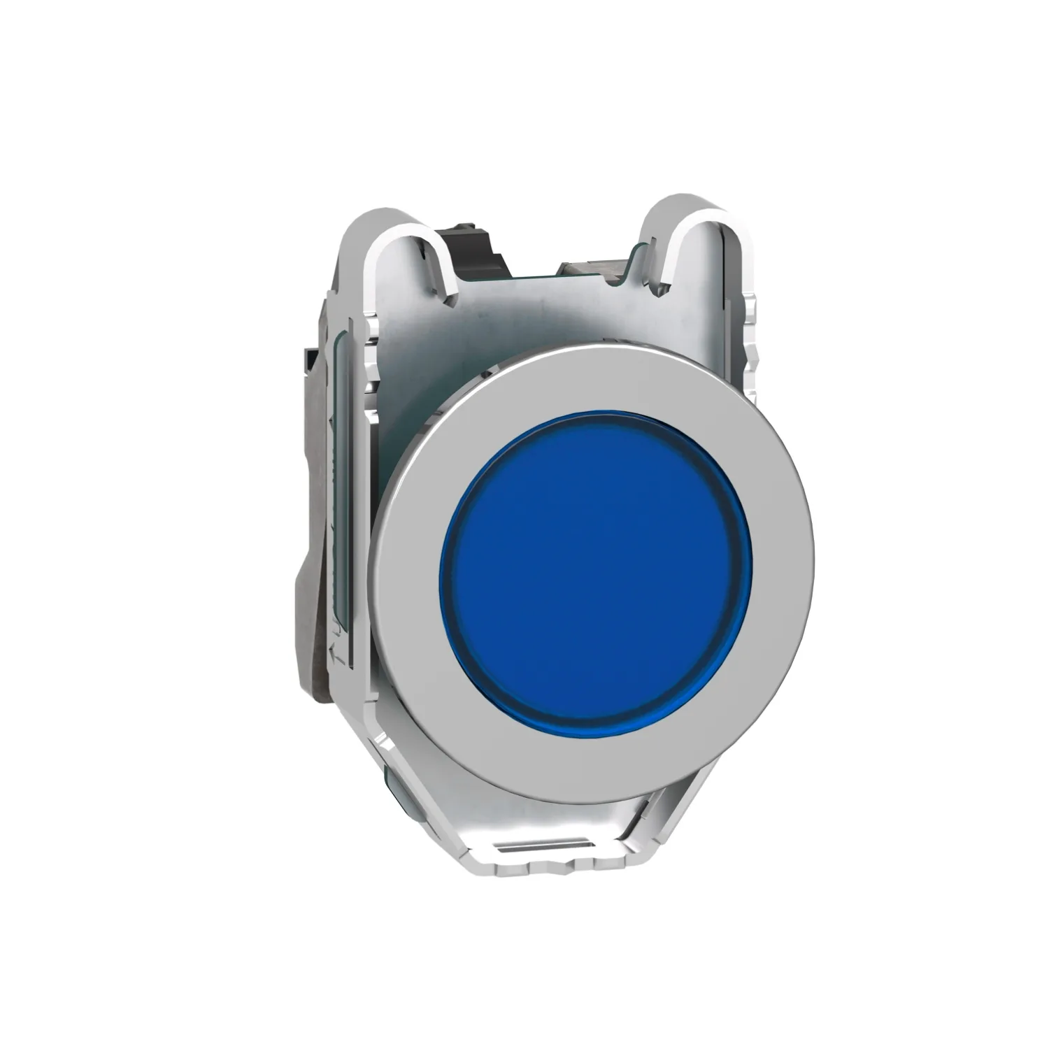 Schneider XB4FVB6 - Harmony XB4 - voyant lumineux DEL - flush - bleu - 24V - vis étrier