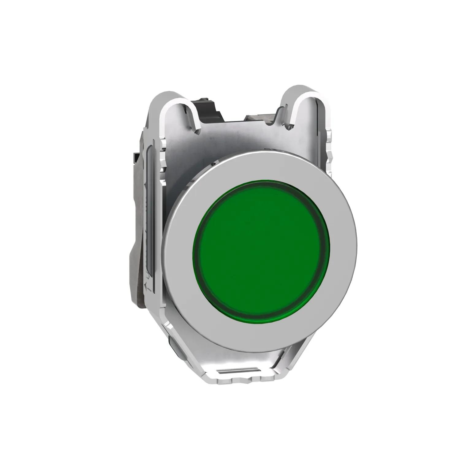 Schneider XB4FVM3 - Harmony XB4 - voyant lumineux DEL - flush - vert - 230V - vis étrier