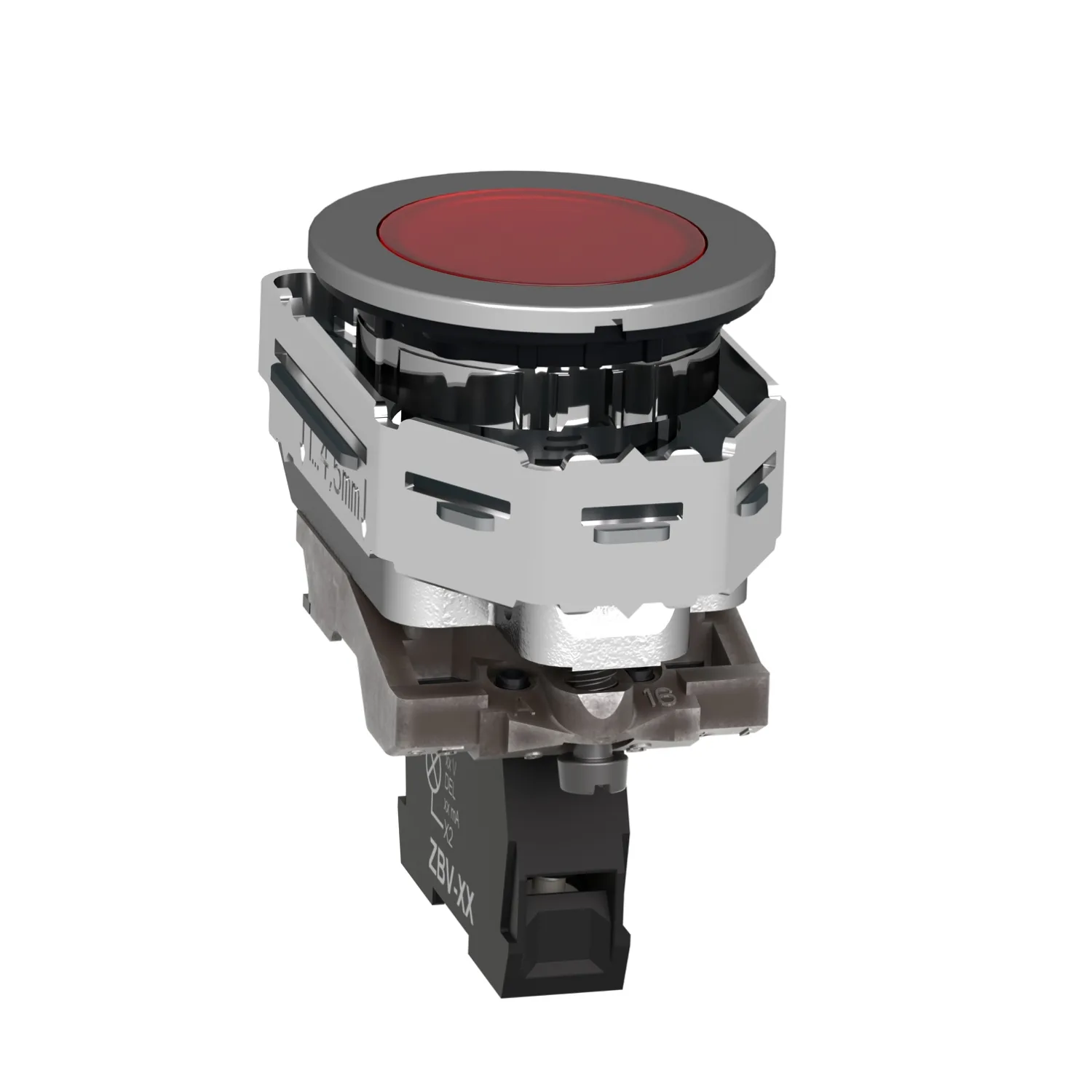 XB4FVM4 - Indicator lights with LED 230 V AC Red - 6