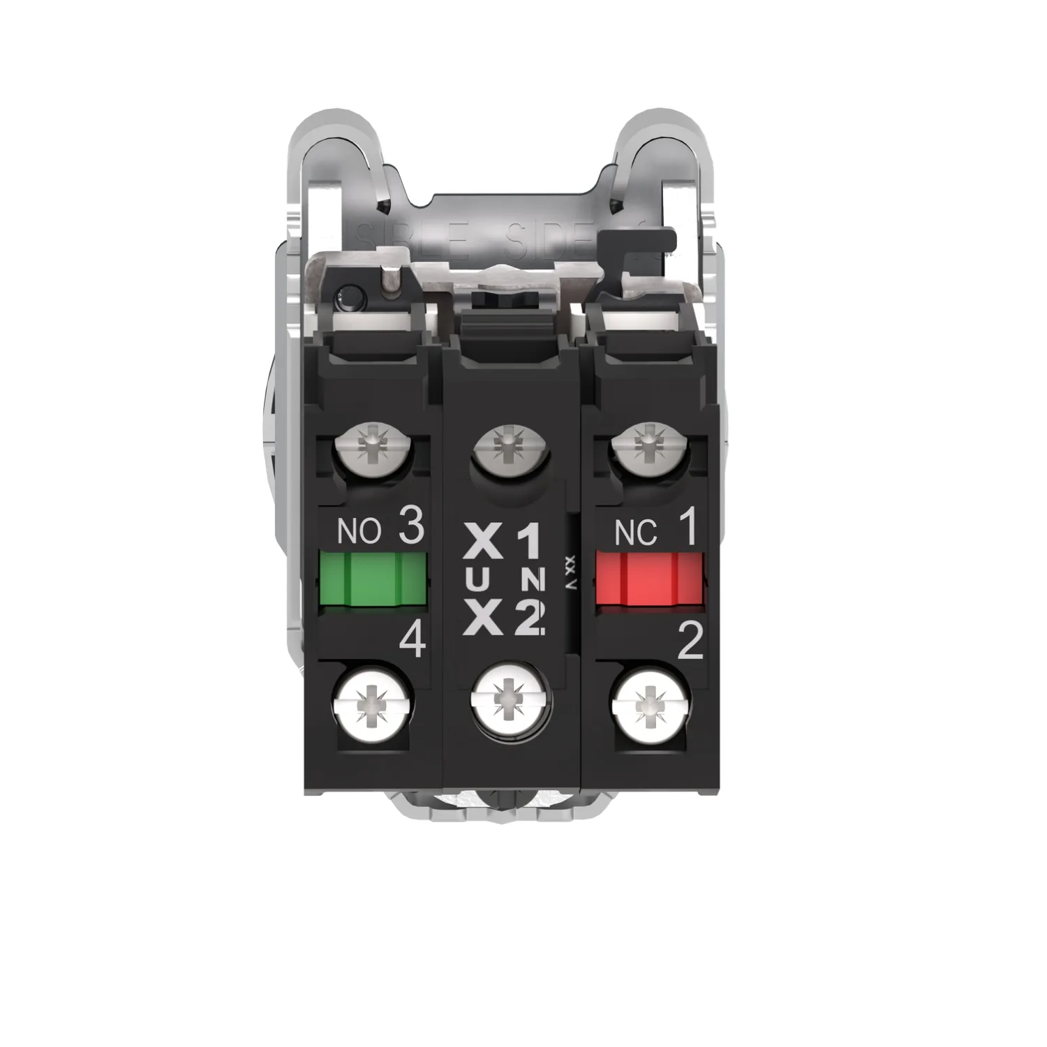 XB4FW36M5 - Işıklı, yaylı butonlar LED 230 VAC Mavi 1 NA+1 NK - 2