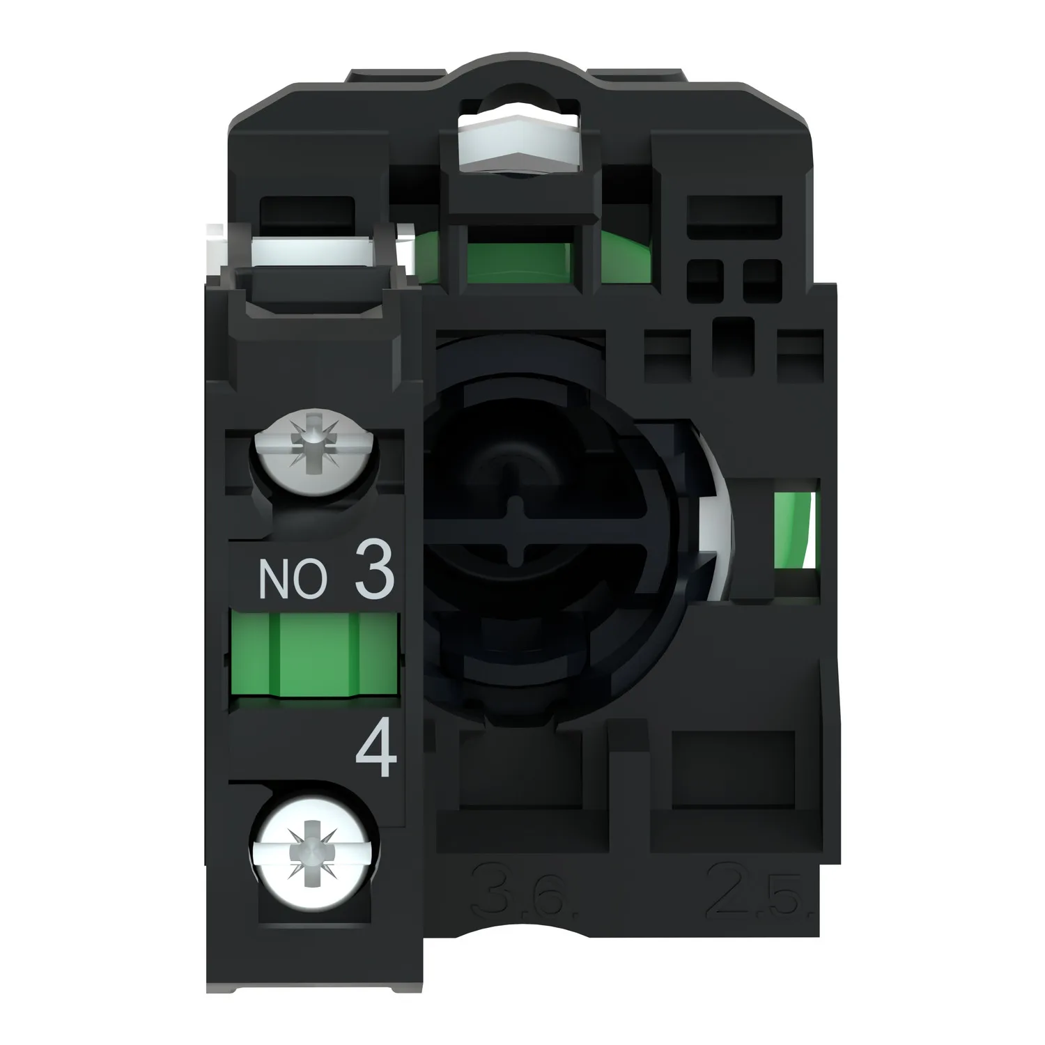 Commutateur: bouton-poussoir; 22mm; Pos.stab: 1; NO; noir; manque - 3