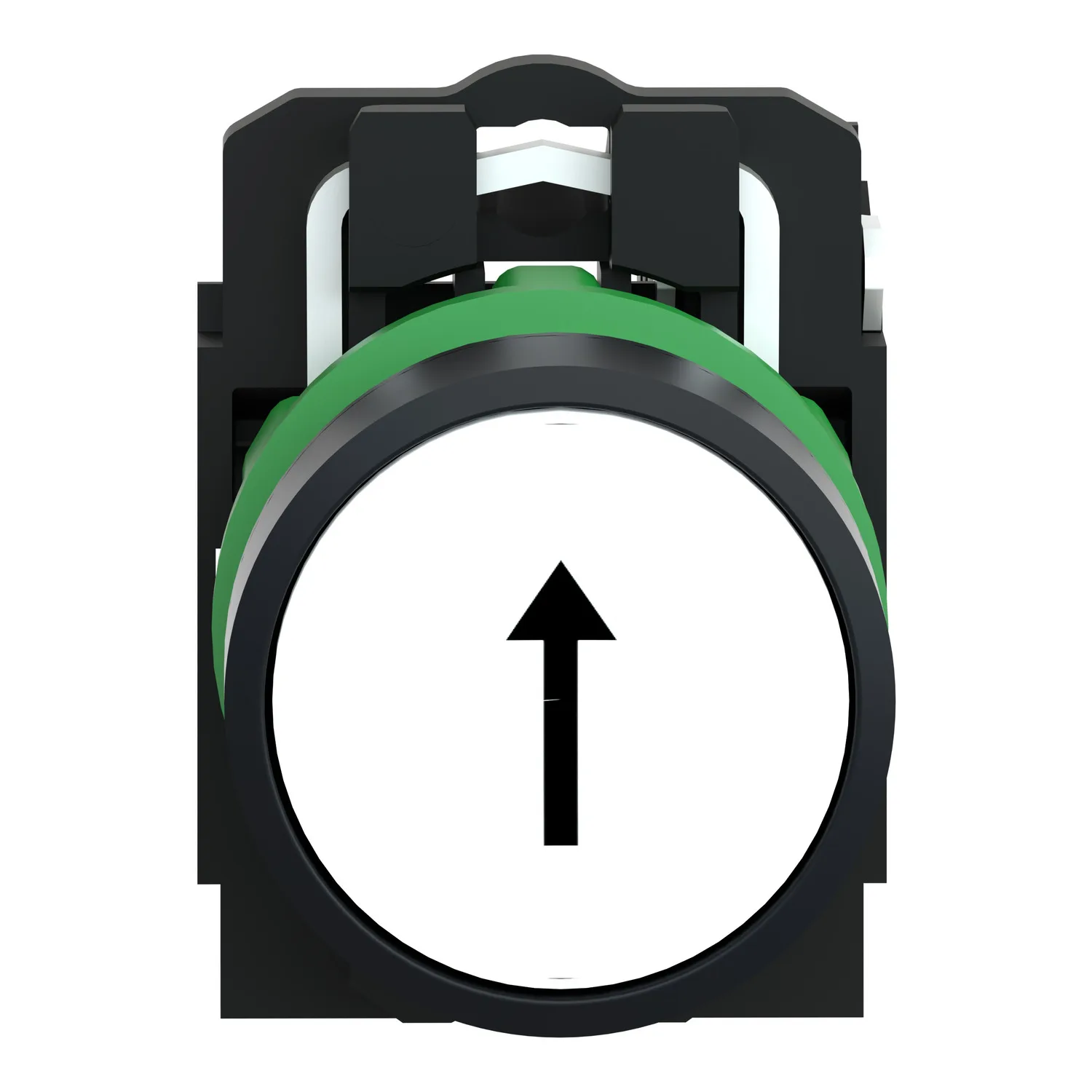 Switch: push-button; 22mm; Stabl.pos: 1; NO; white; none; 3A/240VAC - 2