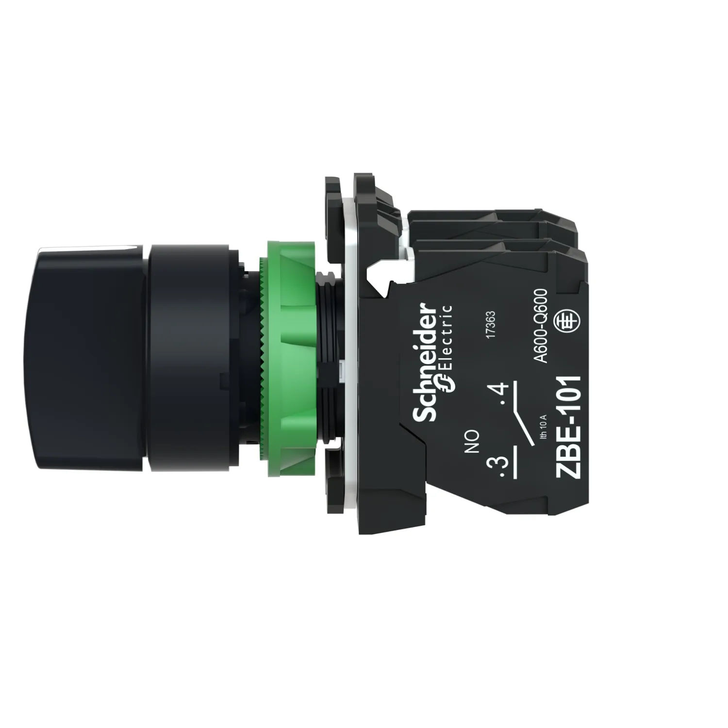 XB5AD33 - Şalter: döner; 22mm; Sabit poz: 3; NO x2; siyah; yok; 3A/240VAC - 3