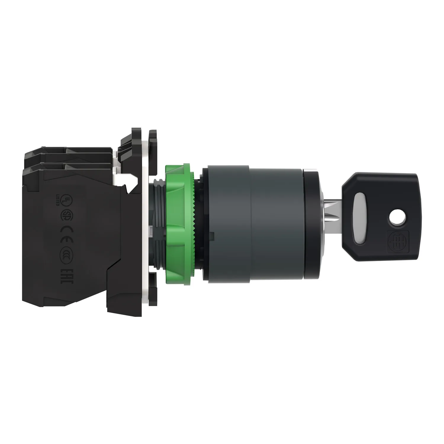 XB5AG33 - Şalter: anahtarlı çevirmeli; 22mm; Kalıcı poz: 3; NA x2; siyah; yok - 4