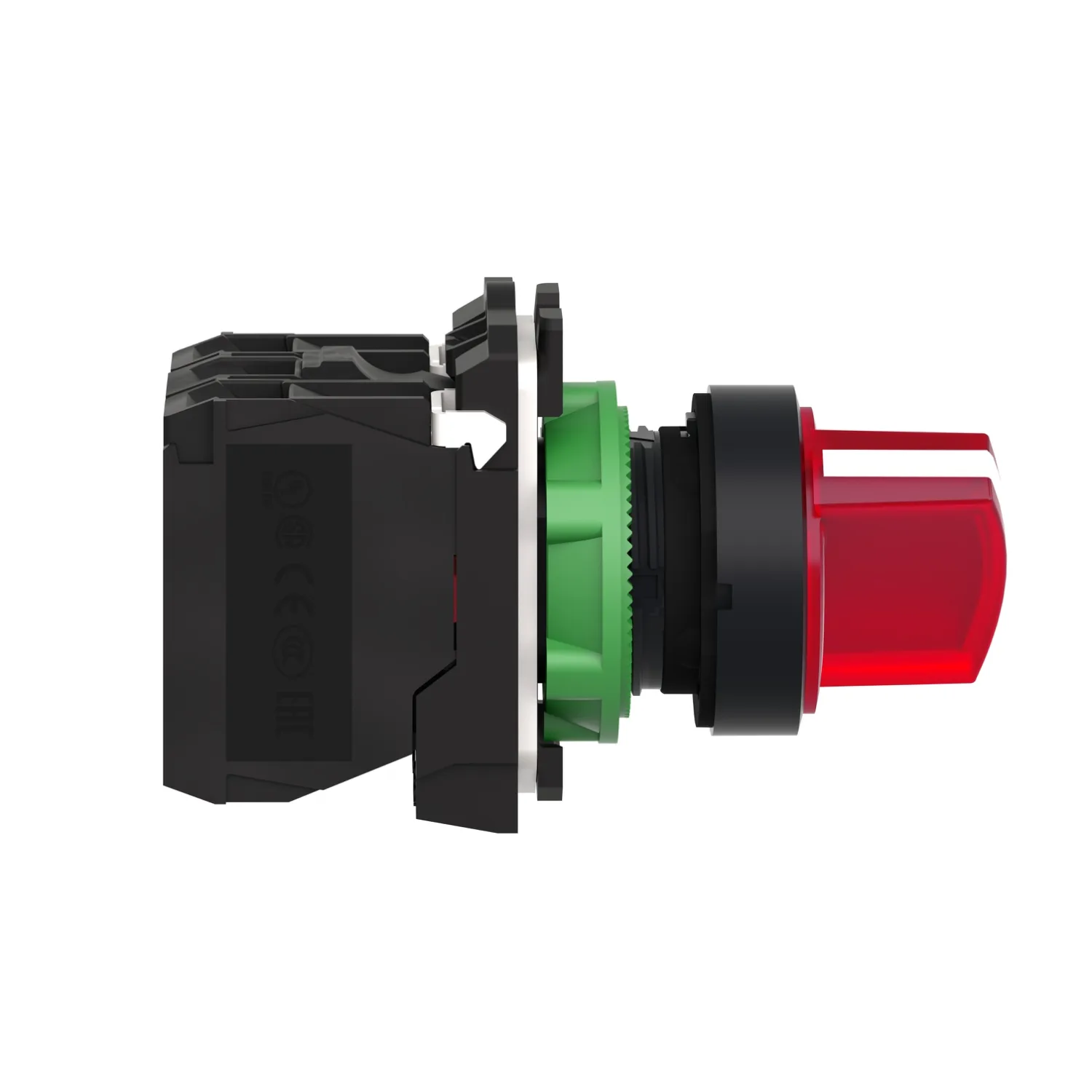 XB5AK124B5 - Anahtar: komütatör; 22mm; Kalıcı poz: 2; NK + NA; kırmızı; LED; 24V; 3A/240VAC - 4