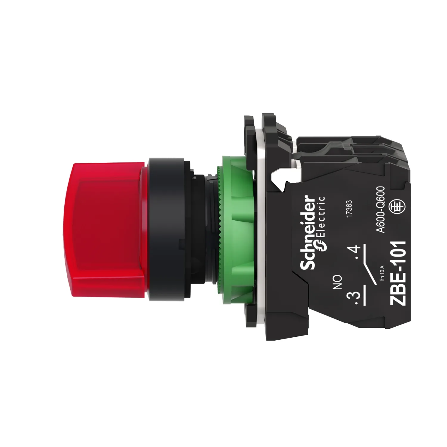 XB5AK124B5 - Anahtar: komütatör; 22mm; Kalıcı poz: 2; NK + NA; kırmızı; LED; 24V; 3A/240VAC - 5