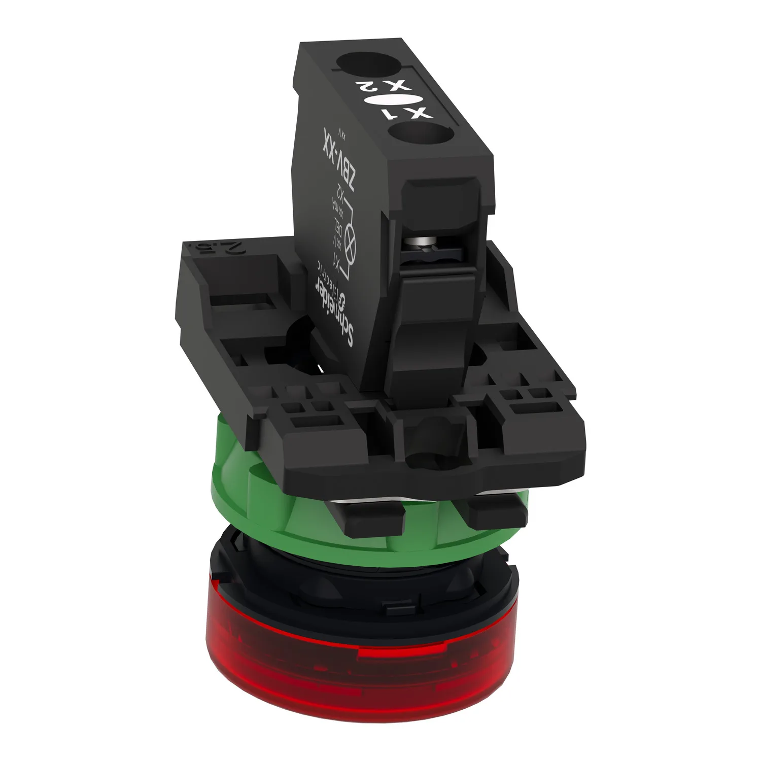 Harmony XB5 - voyant lumineux BA9s - Ø22 - rouge - direct 250V max - vis étrier - 3