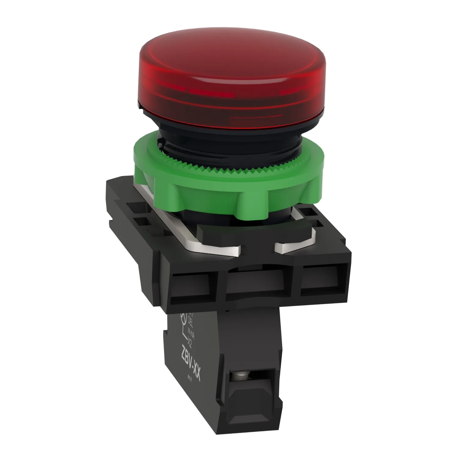 Harmony XB5 - voyant lumineux BA9s - Ø22 - rouge - direct 250V max - vis étrier - 4