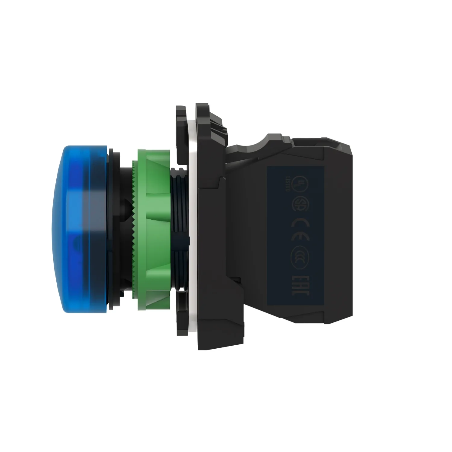 Kontrolllämpchen; 22mm; Harmony XB5; Bel: ZBVB; Ø22mm; IP66; blau - 3