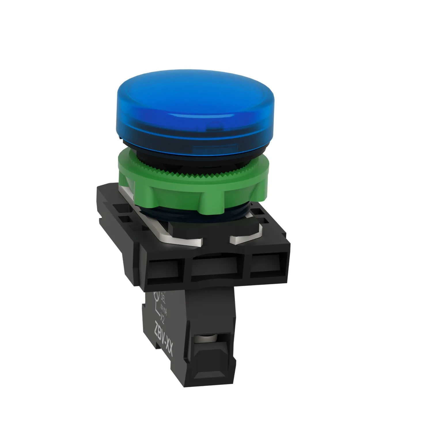 Kontrolllämpchen; 22mm; Harmony XB5; Bel: ZBVB; Ø22mm; IP66; blau - 5