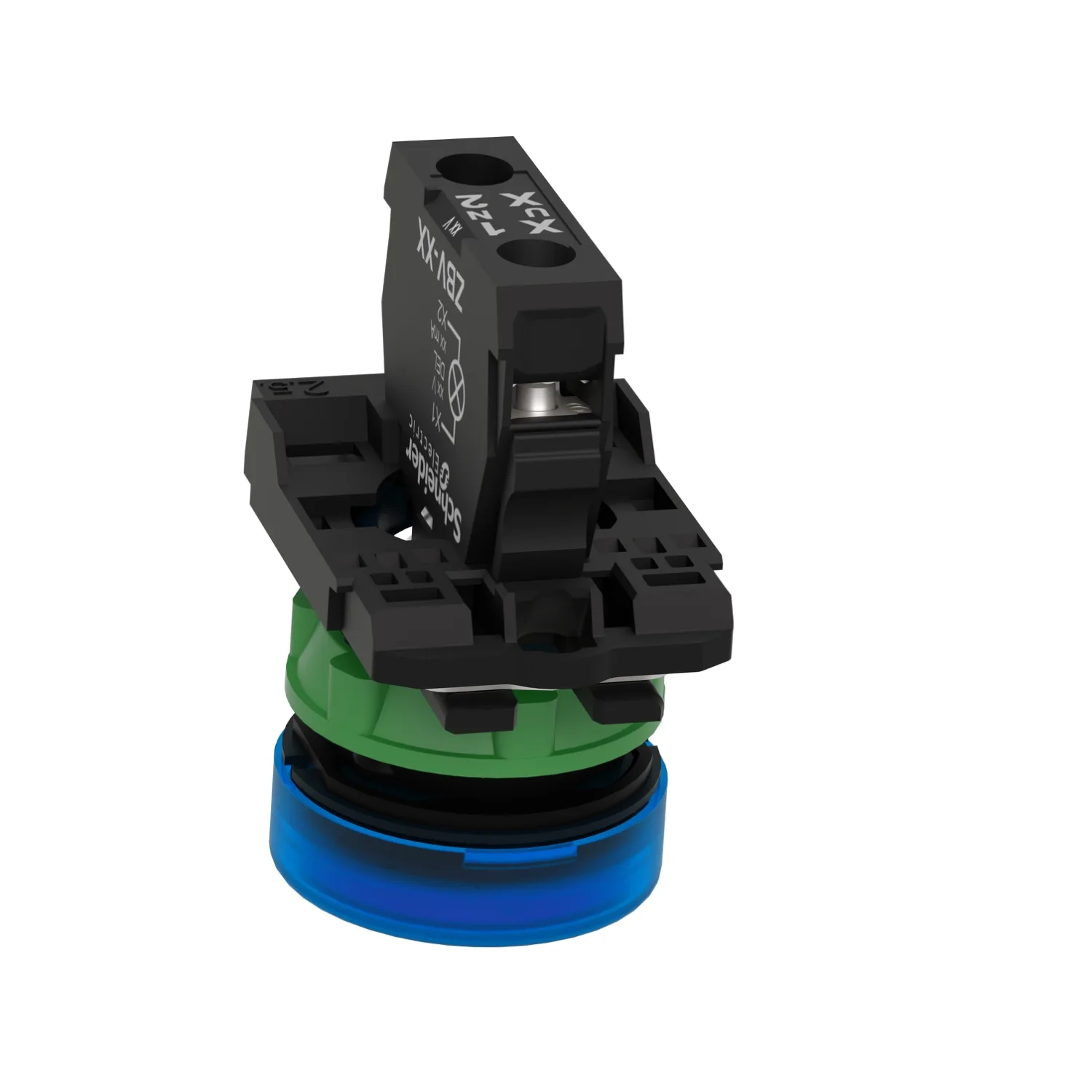 Kontrolllämpchen; 22mm; Harmony XB5; Bel: ZBVB; Ø22mm; IP66; blau - 6
