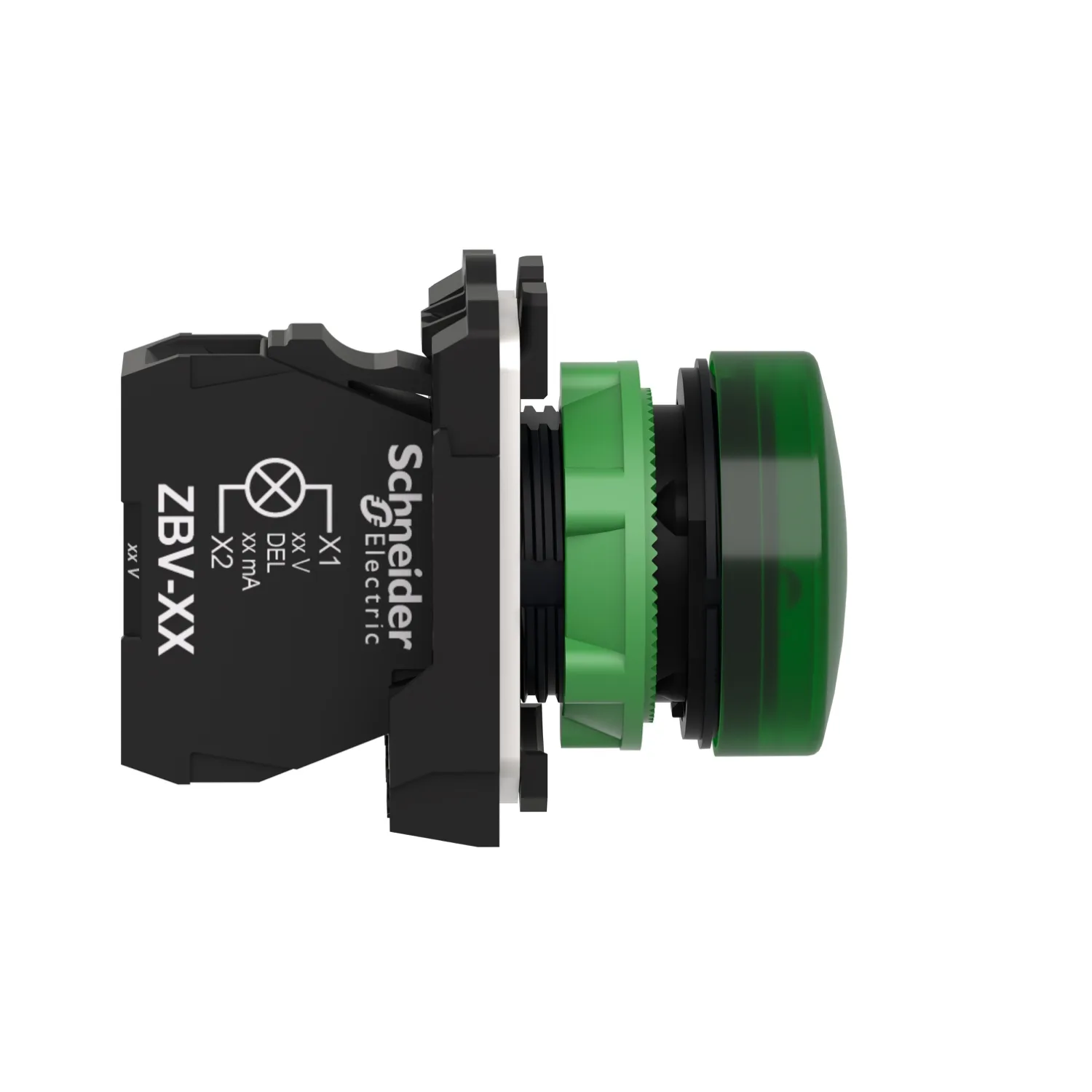 XB5AVM3 - İkaz lambası; 22mm; Harmony XB5; Aydınlatma: ZBVM; Ø22mm; IP66; yeşil - 3