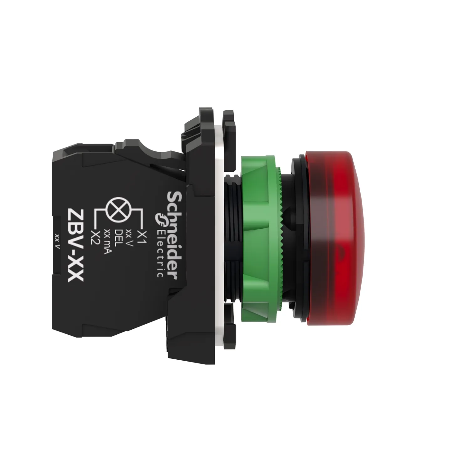 XB5AVM4 - İkaz lambası; 22mm; Harmony XB5; Aydınlatma: ZBVM; Ø22mm; IP66; kırmızı - 6