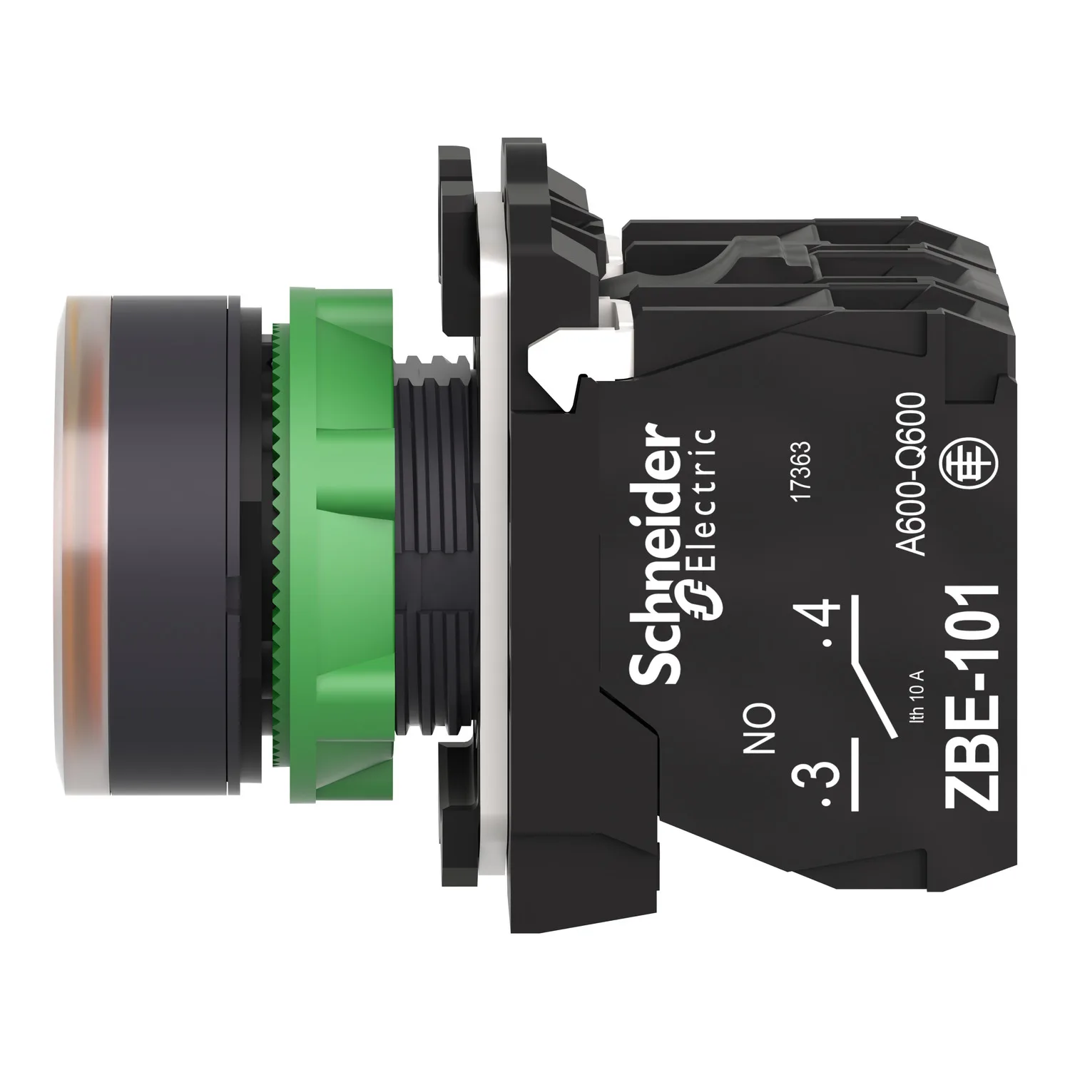 XB5AW35M5 - Şalter: basmalı buton; 22mm; Sabit poz: 1; NC + NO; turuncu; LED; 230V - 4