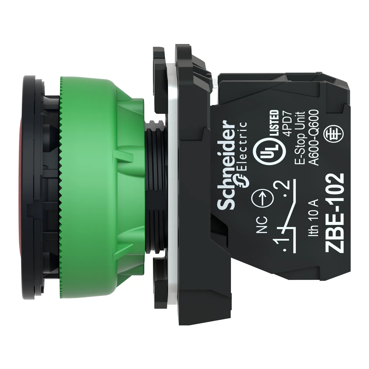 XB5FA42 - Spring return push-button White 1 NC - 3