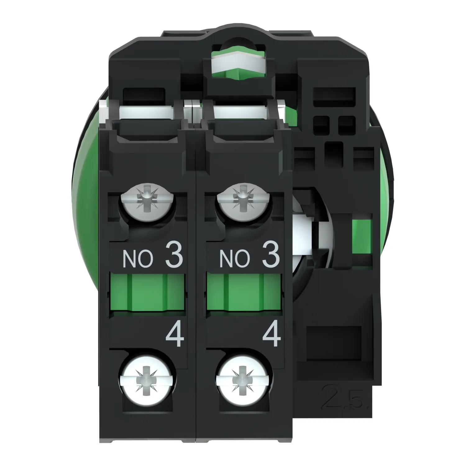 Harmony XB5 - bouton tournant à manette - flush - 3 pos fix - noir - 2F - 5