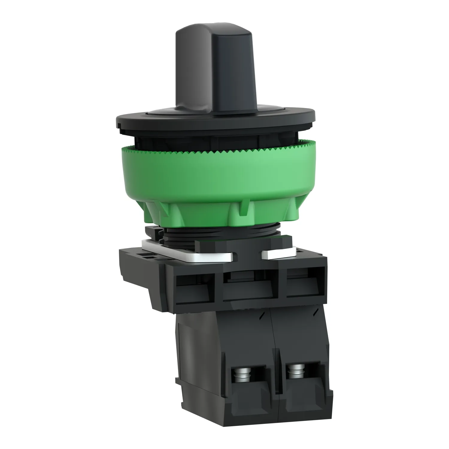 Schneider XB5FD33 - Black selector switch 1 NA+1NA