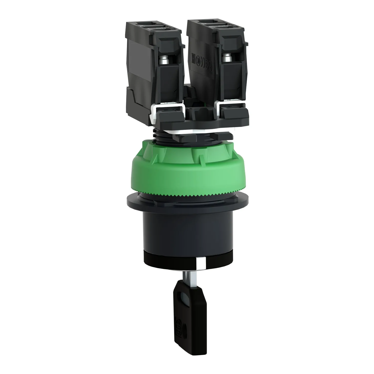 Schneider XB5FG33 - Kilitli buton Beyaz 1 NA+1 NA