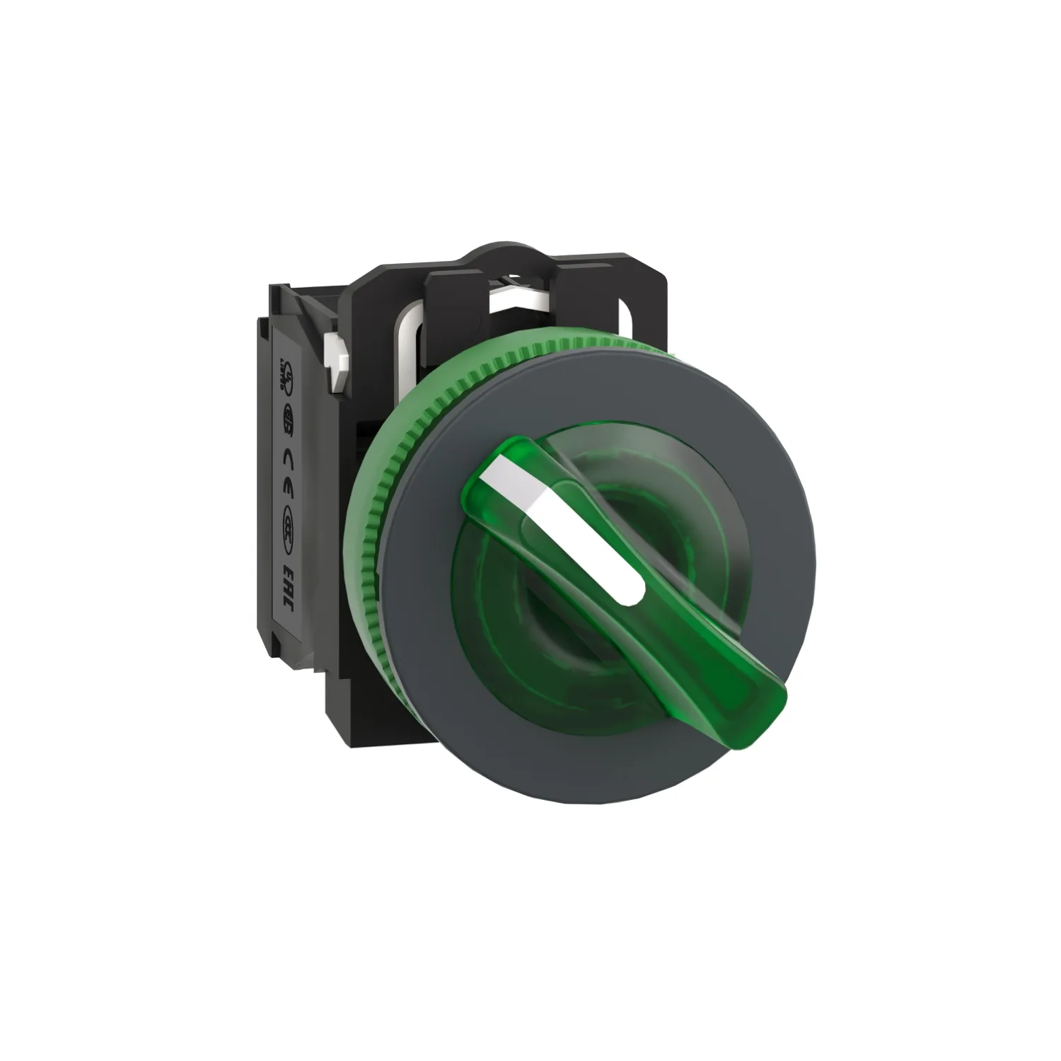 Schneider XB5FK123M5 - Işıklı, Mandal buton LED 230 VAC Kırmızı 1NA+1NK