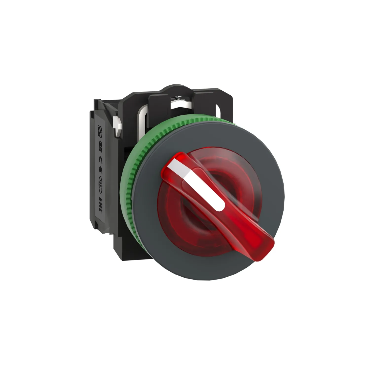 Schneider XB5FK124B5 - Işıklı, Mandal buton LED 24 VAC /DC Sarı 1NA+1NK