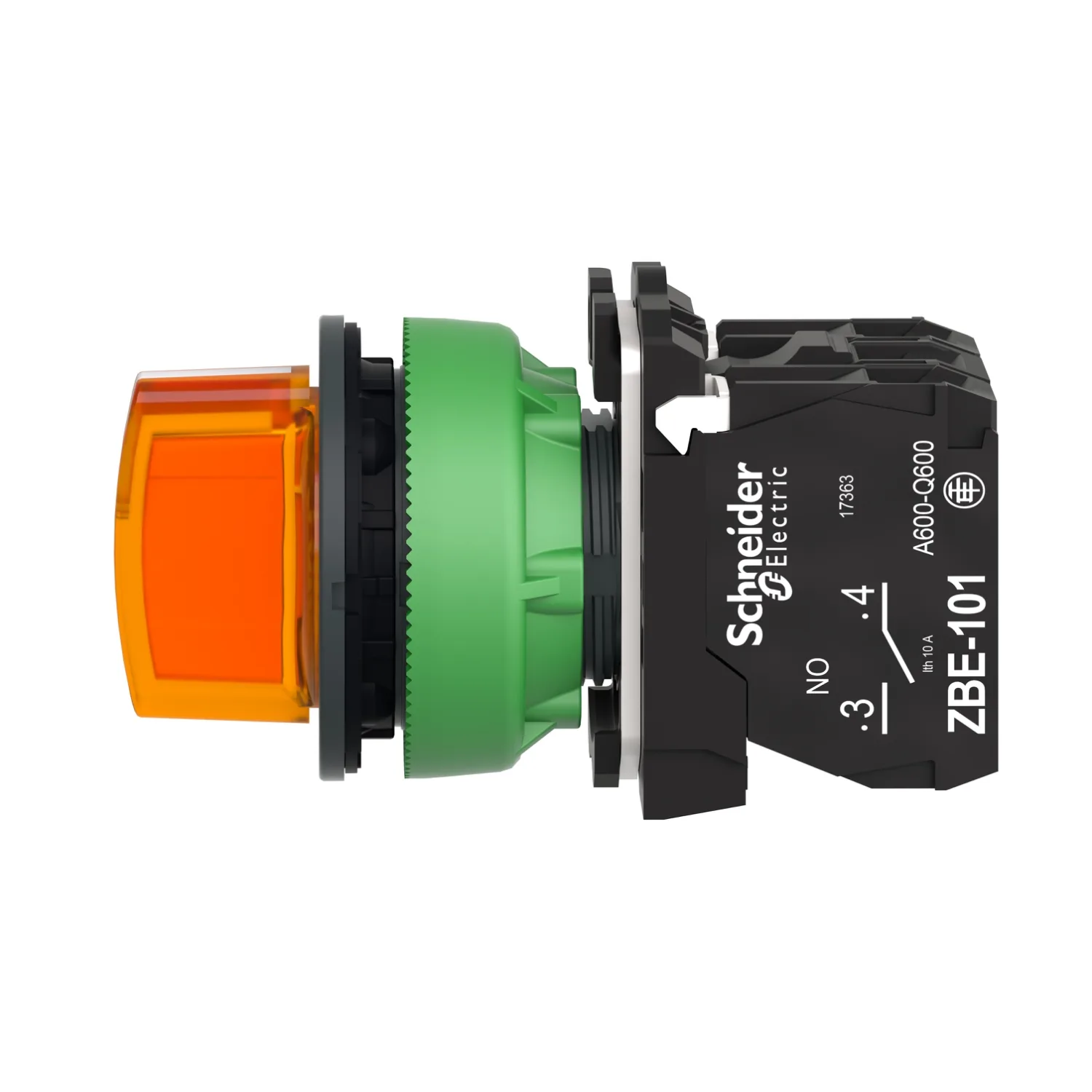 XB5FK135M5 - Işıklı, Mandal buton LED 230 VAC Yeşil 1NA+1NK - 6