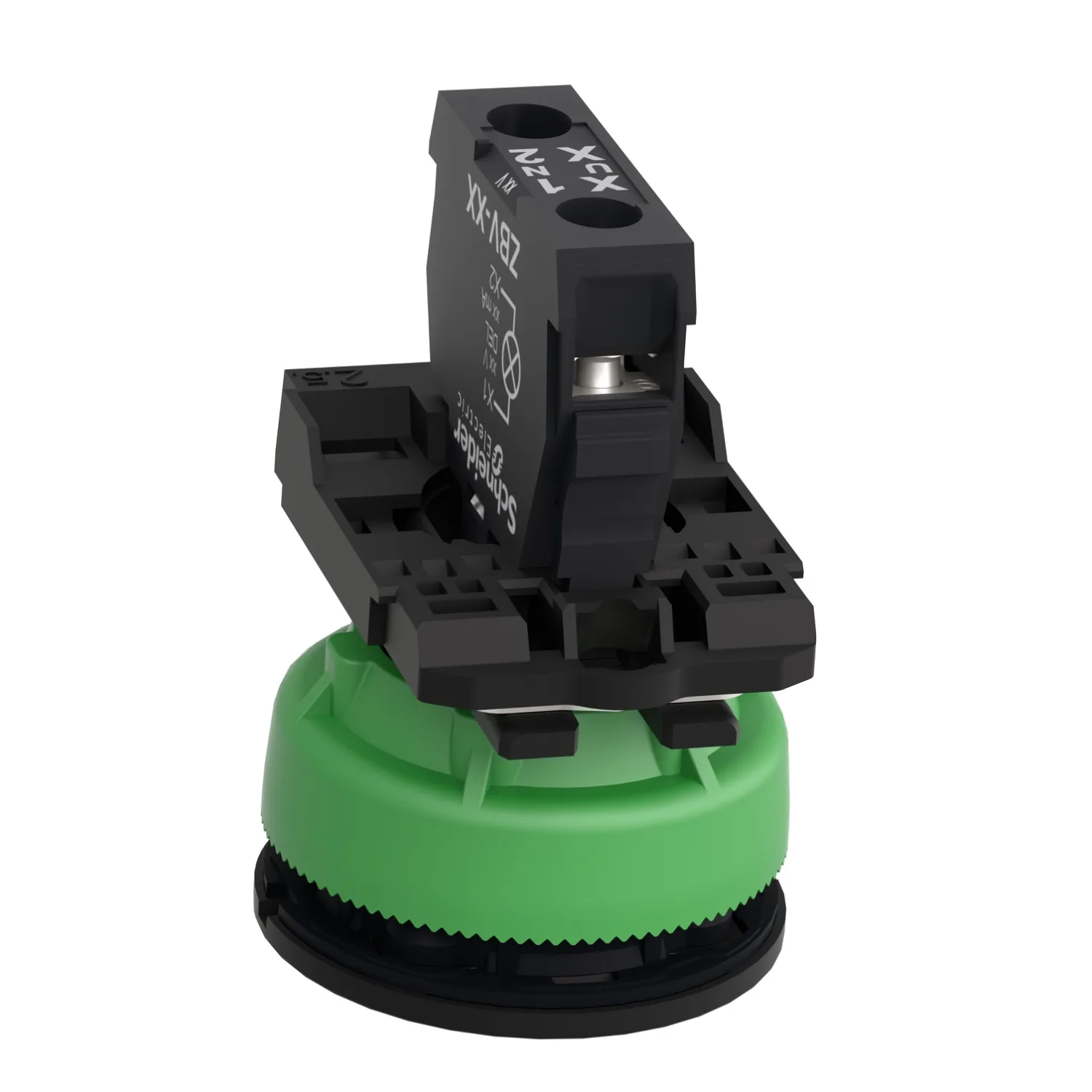 XB5FVB5 - Indicator lights with LED 24 V AC/DC Blue - 3