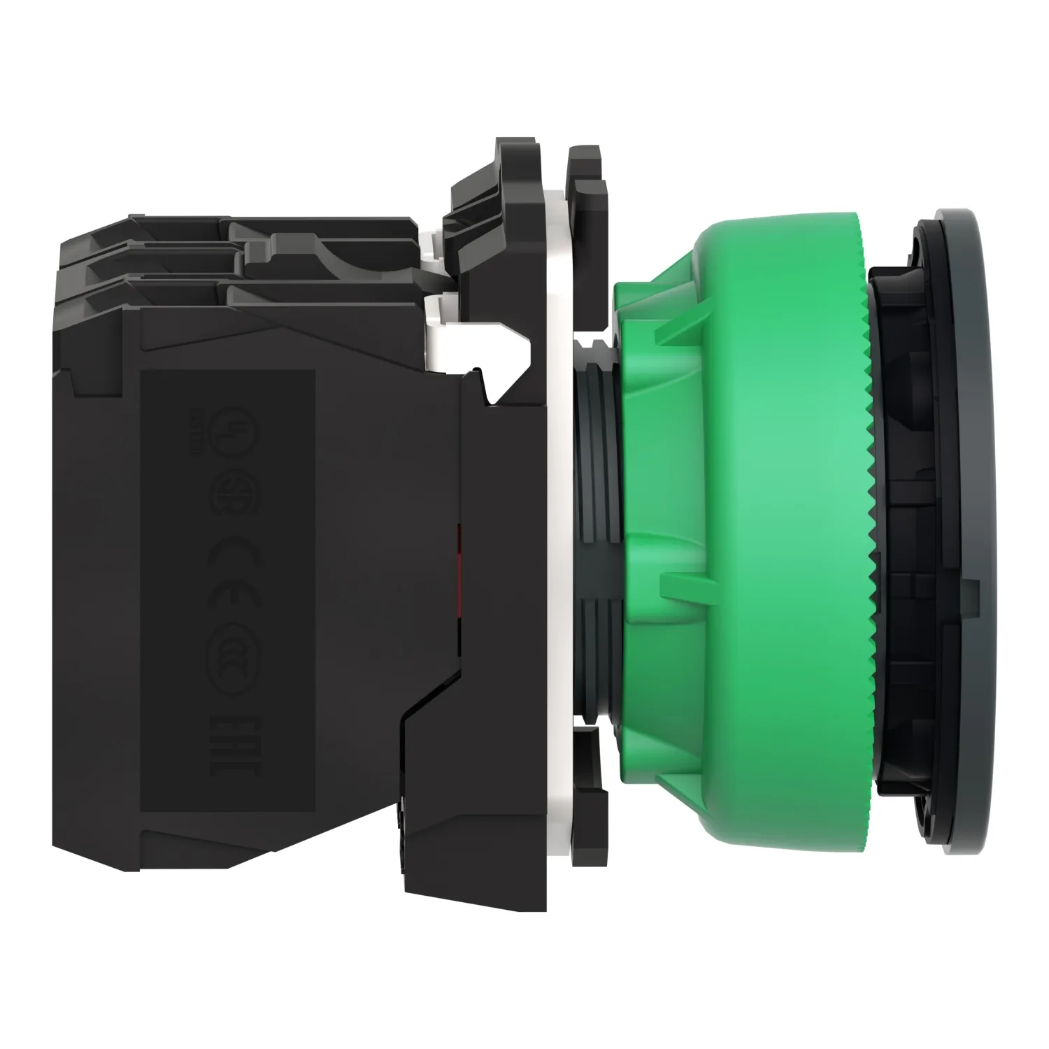 Leuchtdrucktaster, Harmony XB5F, Kunststoff, 30mm, grün, universelle LED, 1S+1Ö, 24V ACDC - 2