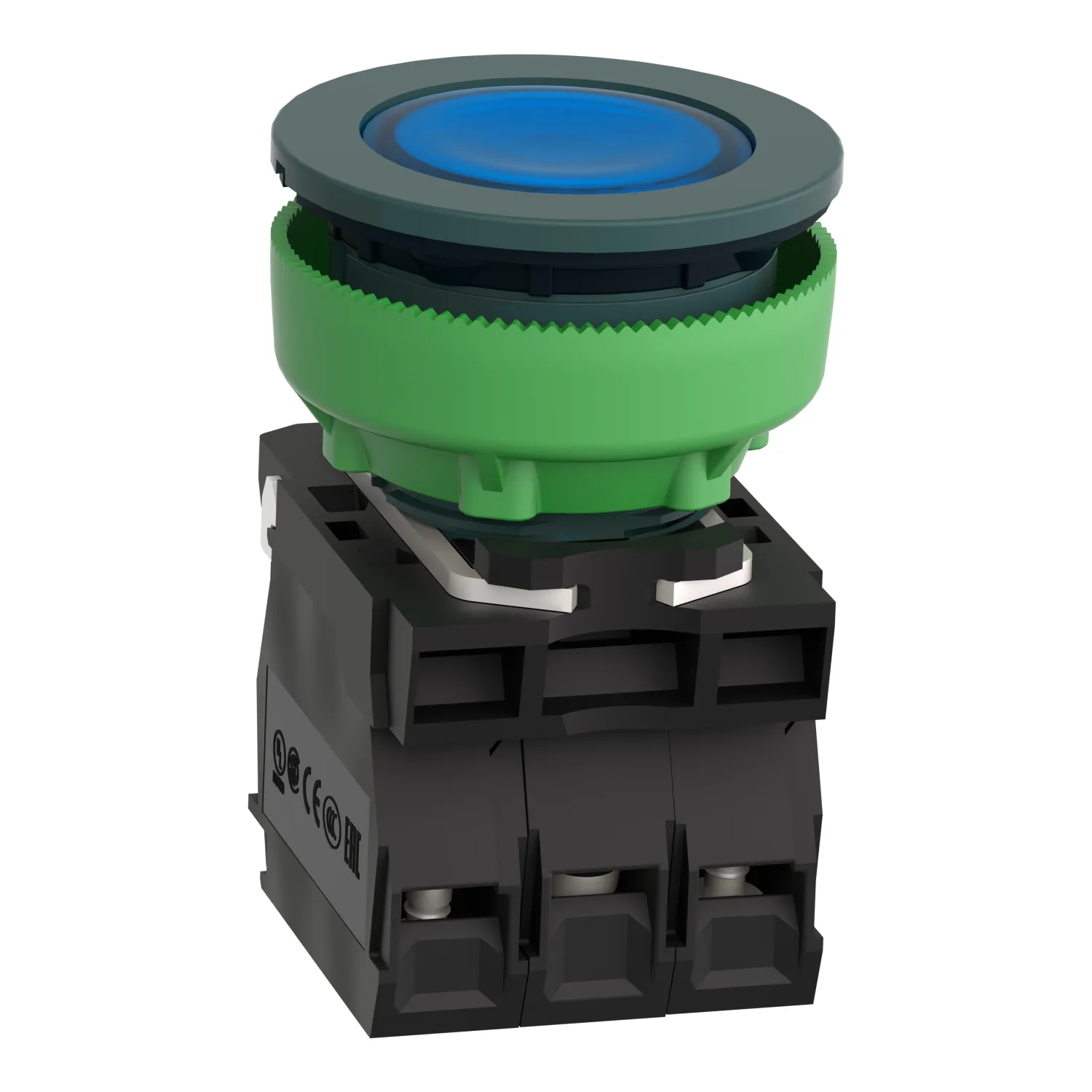 XB5FW36B5 - Işıklı, yaylı butonlar LED 24 VAC /DC Beyaz 1 NA+1 NK - 3