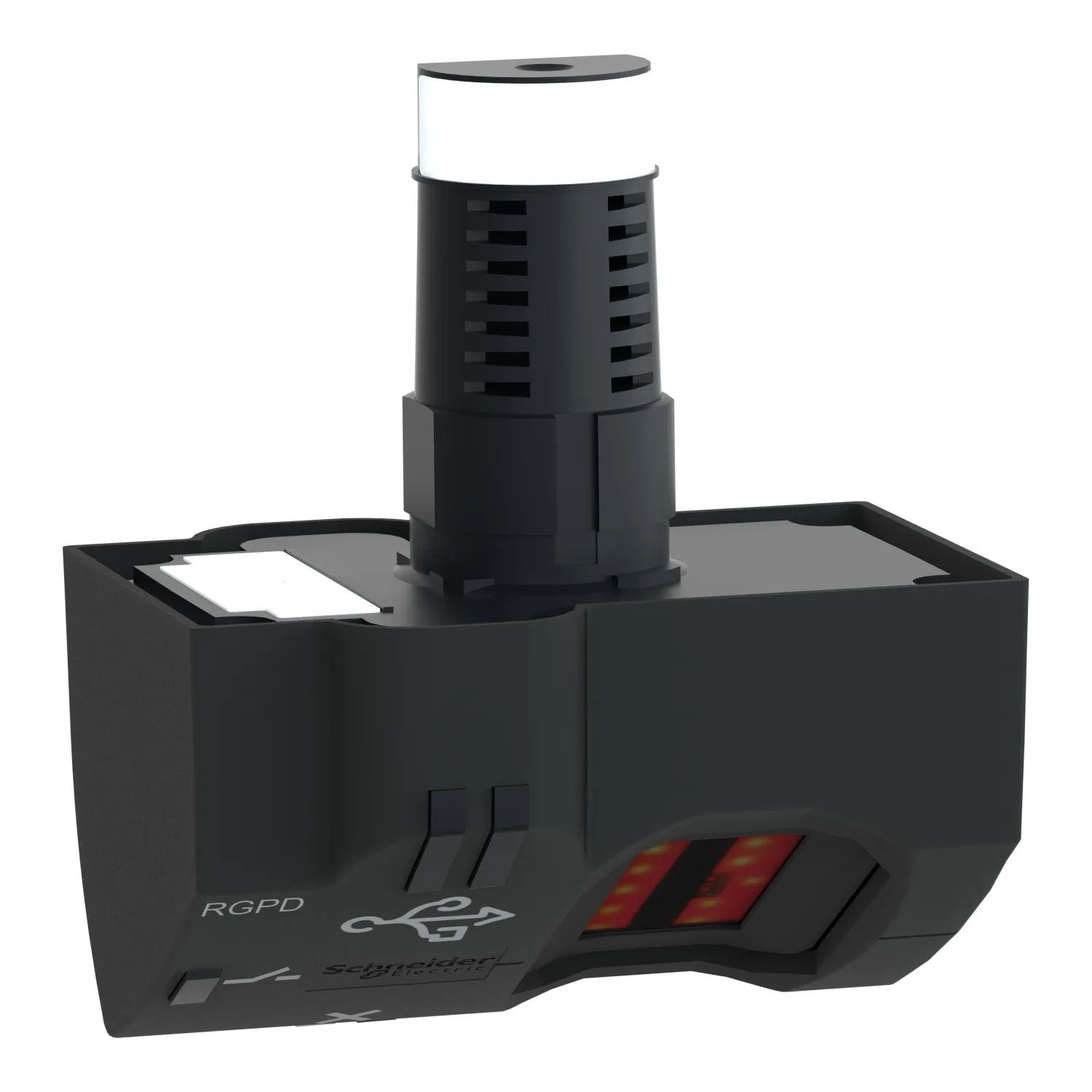 Schneider XB5S1B2L2 - XB5S1B2L2 - Anahtar: biyometrik; 22mm; Sabit konum: 2; Harmony XB5S; Konum: 2; Ø22.3mm