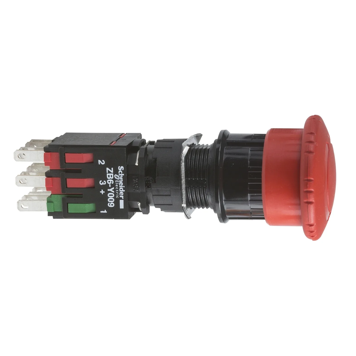 Schneider XB6AS8349B - Schalter: Sicherheits-; 16mm; Stab.Pos: 2; NC x2 + NO; rot; Fehlen