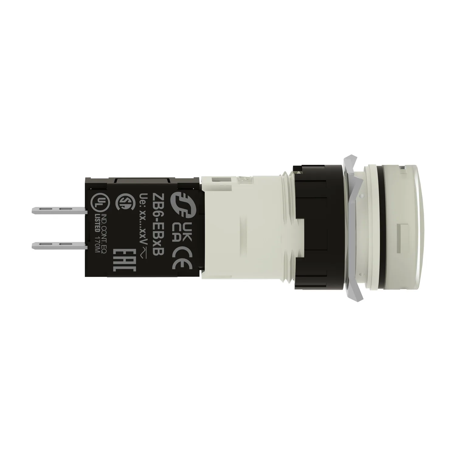 XB6AV1BB - İkaz lambası; 16 mm; Harmony XB6; Işıklandırma: LED; Ø16 mm; IP65; beyaz - 2