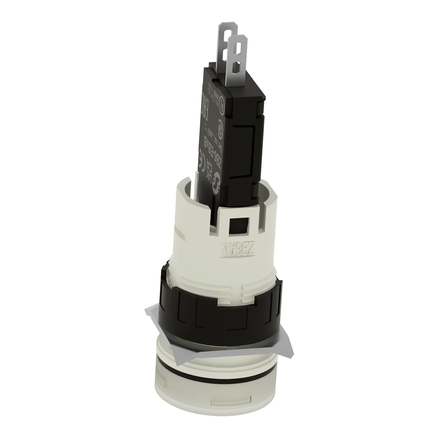 XB6AV1BB - İkaz lambası; 16 mm; Harmony XB6; Işıklandırma: LED; Ø16 mm; IP65; beyaz - 4