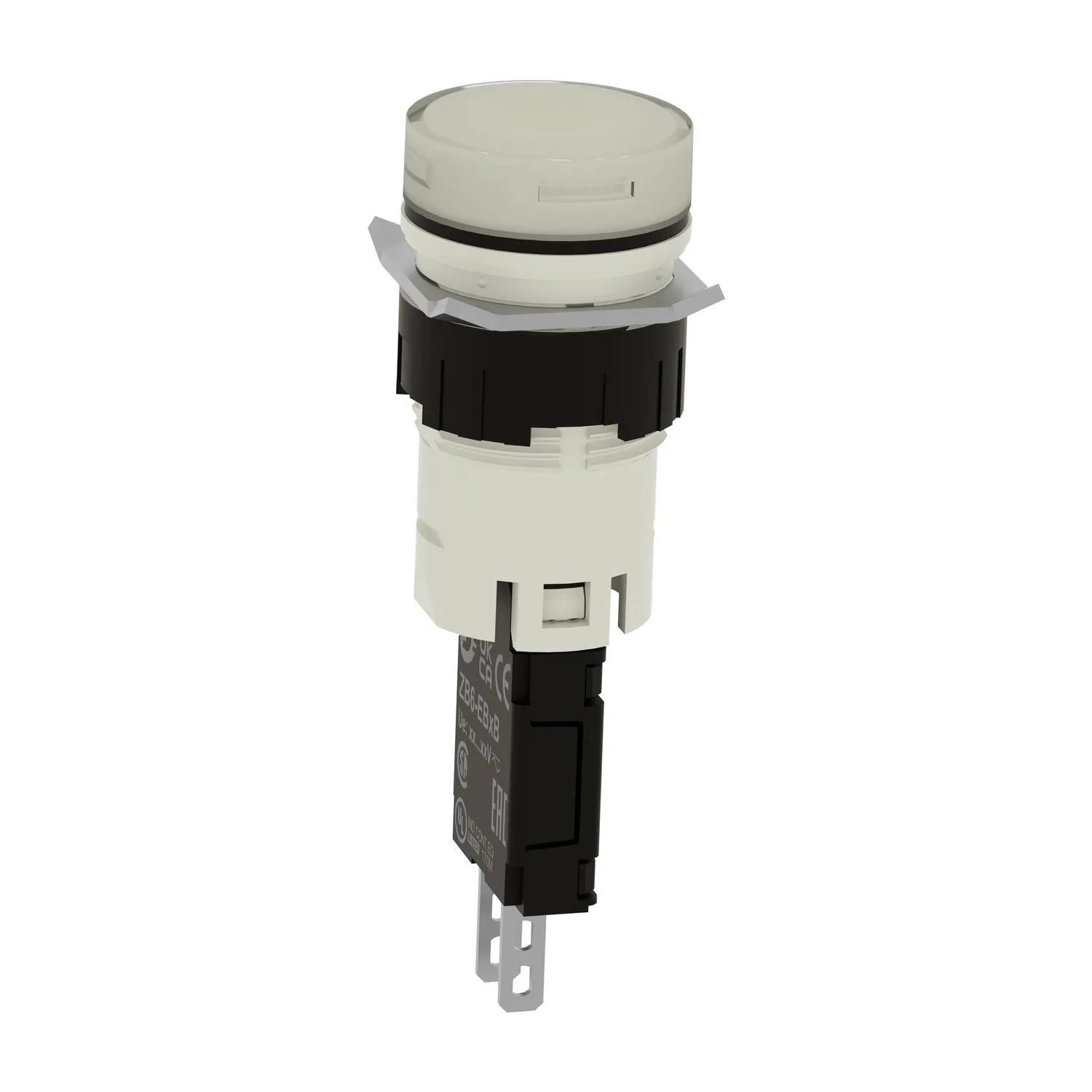 XB6AV1BB - İkaz lambası; 16 mm; Harmony XB6; Işıklandırma: LED; Ø16 mm; IP65; beyaz - 6