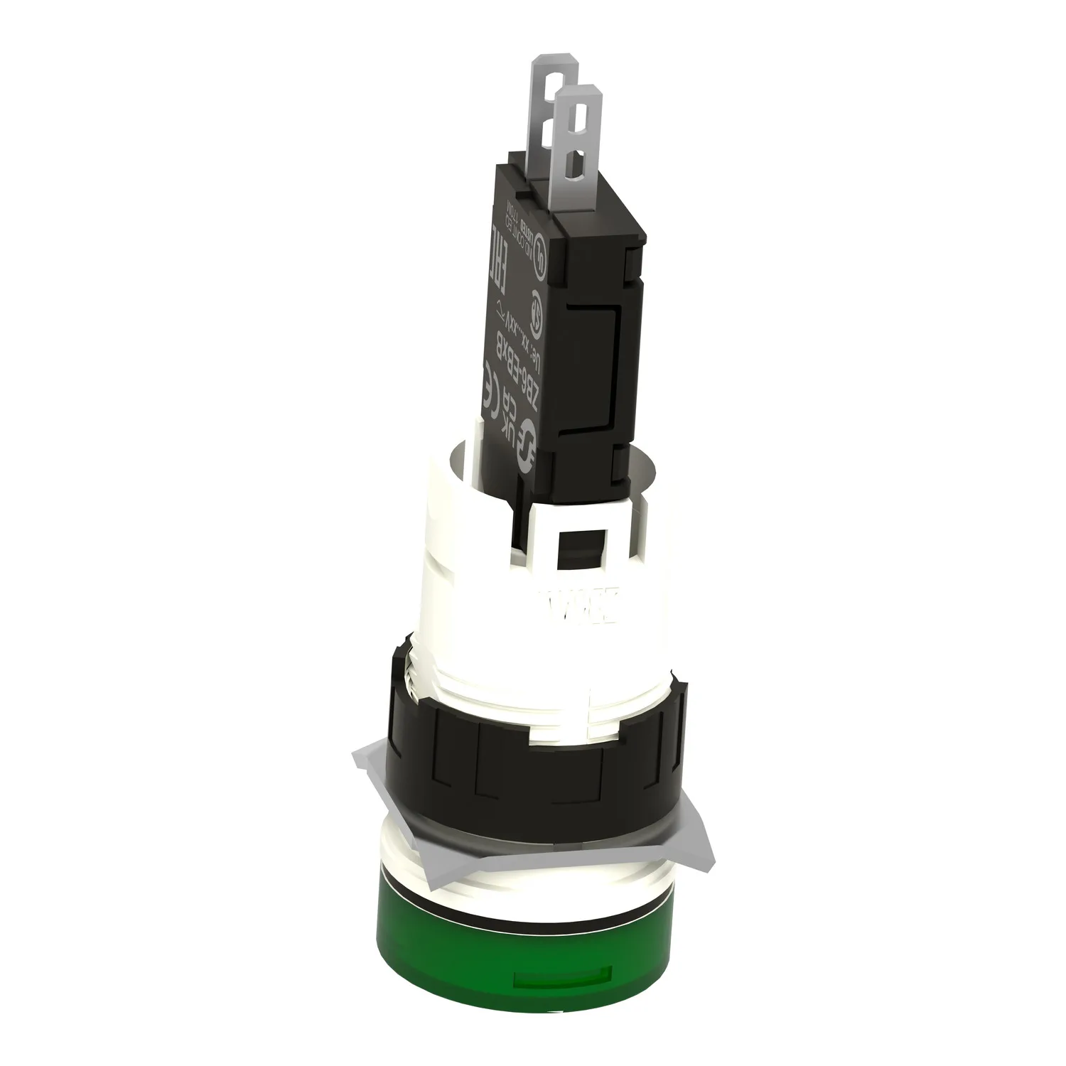 XB6AV3BB - İkaz lambası; 16 mm; Harmony XB6; Işıklandırma: LED; Ø16 mm; IP65; yeşil - 2
