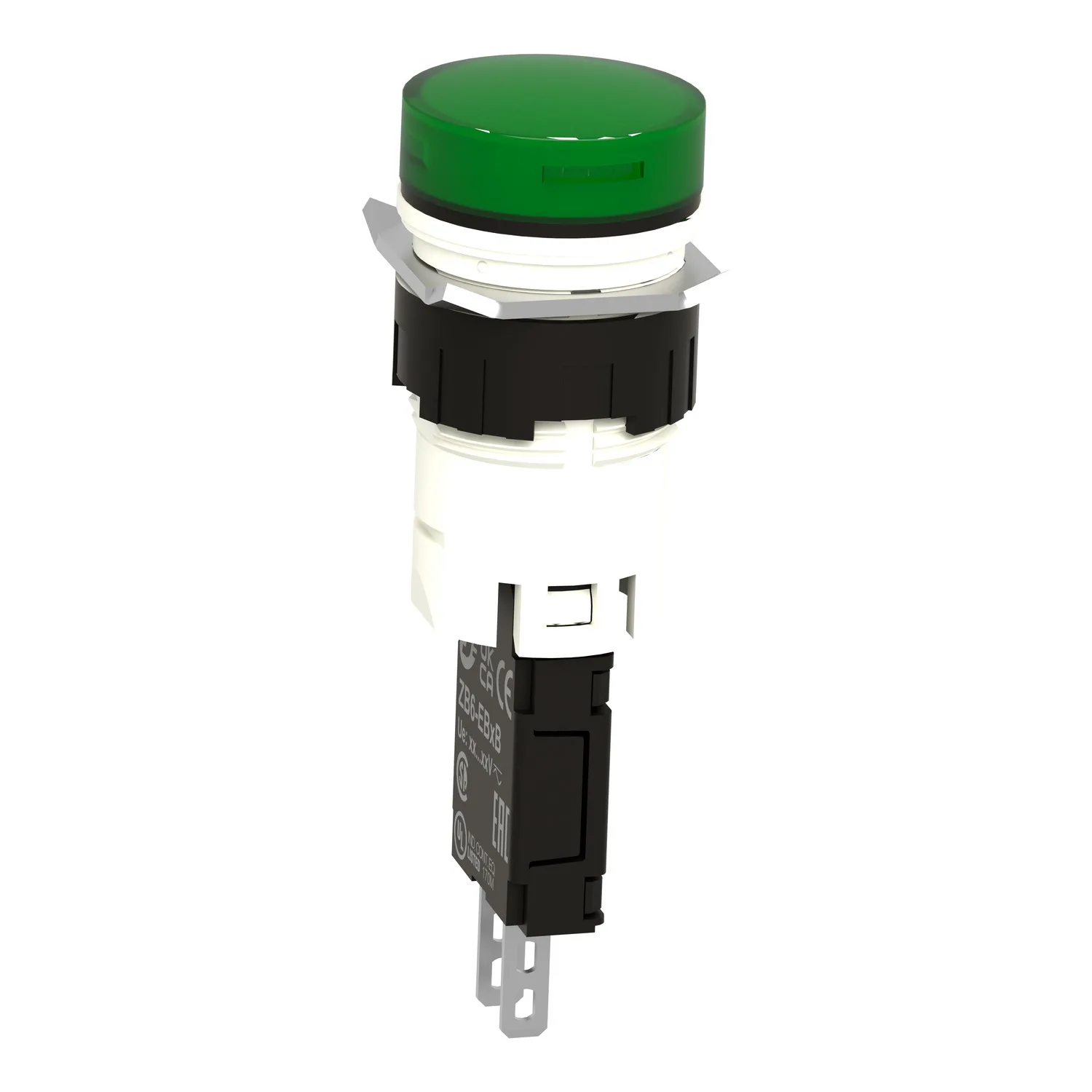 XB6AV3BB - İkaz lambası; 16 mm; Harmony XB6; Işıklandırma: LED; Ø16 mm; IP65; yeşil - 3