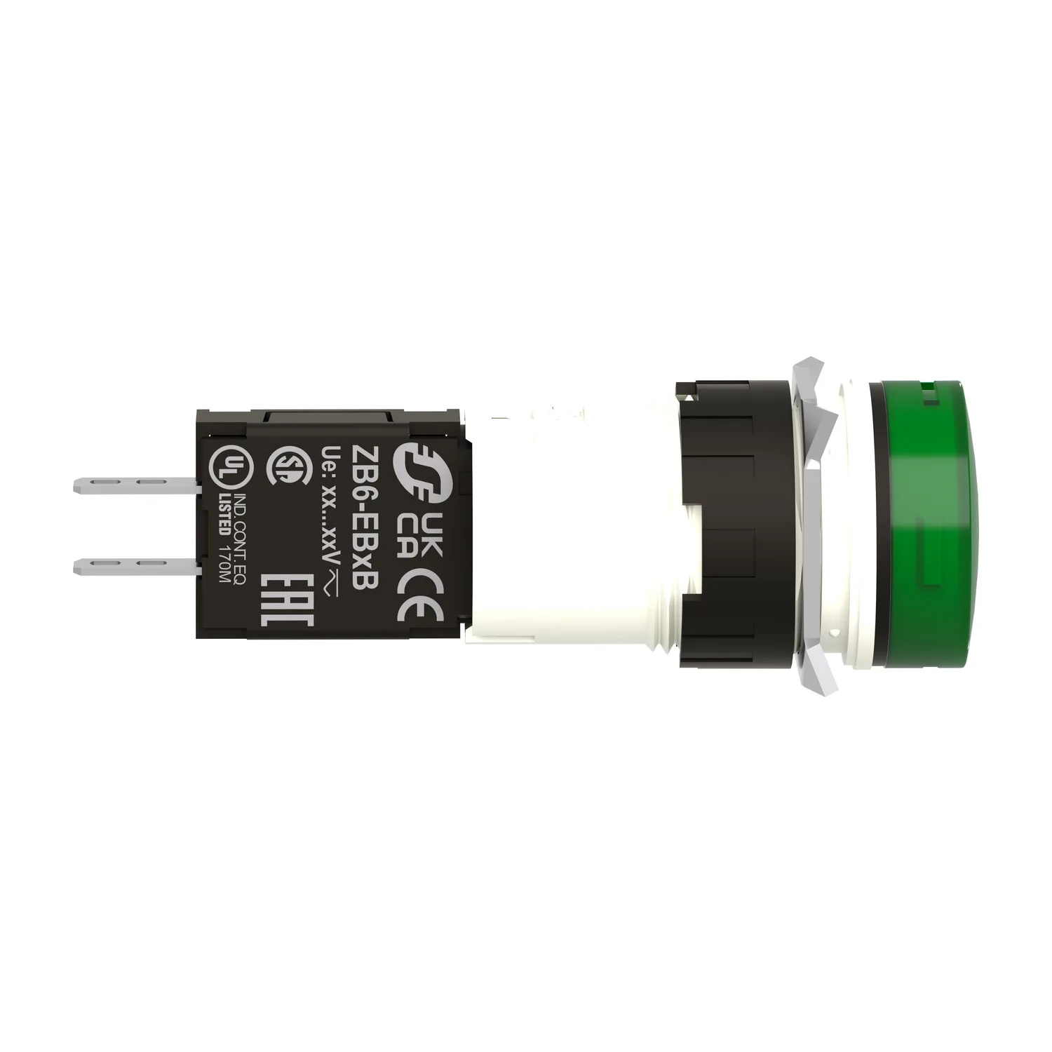 XB6AV3BB - İkaz lambası; 16 mm; Harmony XB6; Işıklandırma: LED; Ø16 mm; IP65; yeşil - 6
