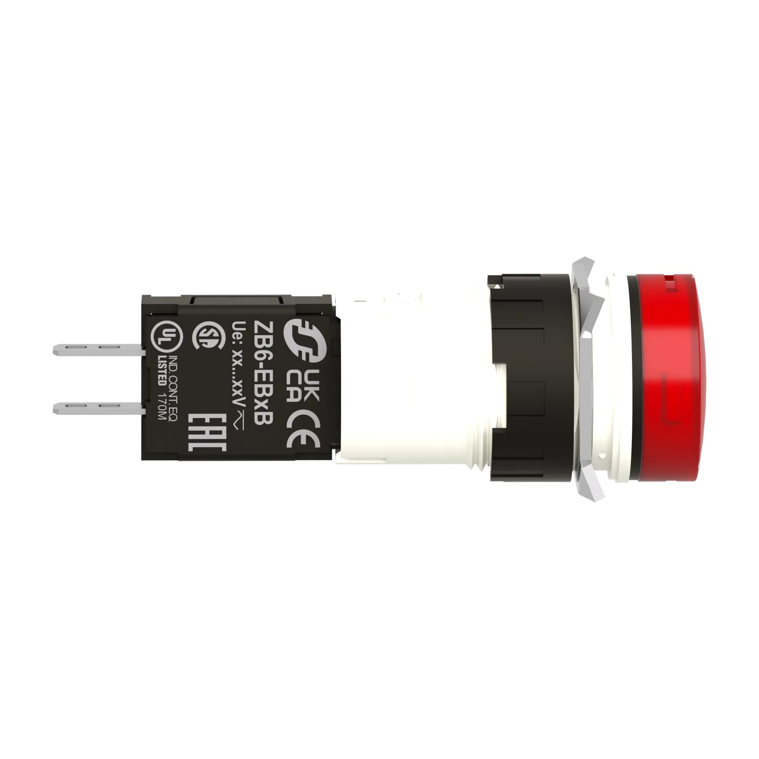 Kontrolllämpchen; 16mm; Harmony XB6; Bel: LED; Ø16mm; IP65; rot - 3