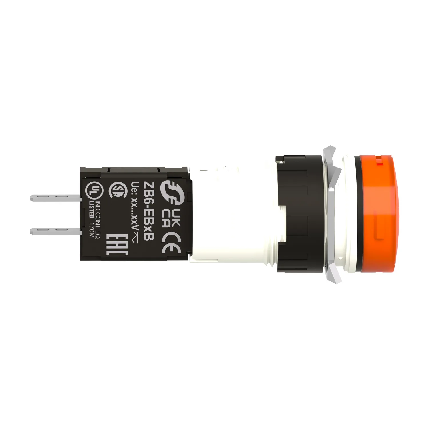 sarı komple sinyal lambası Ø16 dahili LED ile 12...24V - 6
