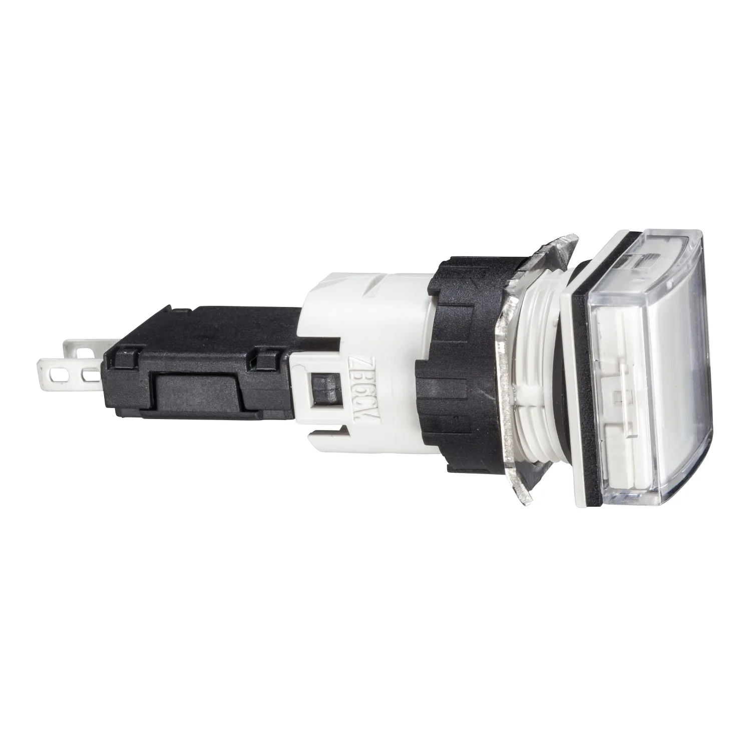 Schneider XB6CV1BB - kare beyaz komple sinyal lambası Ø16 entegre LED'li 12...24V
