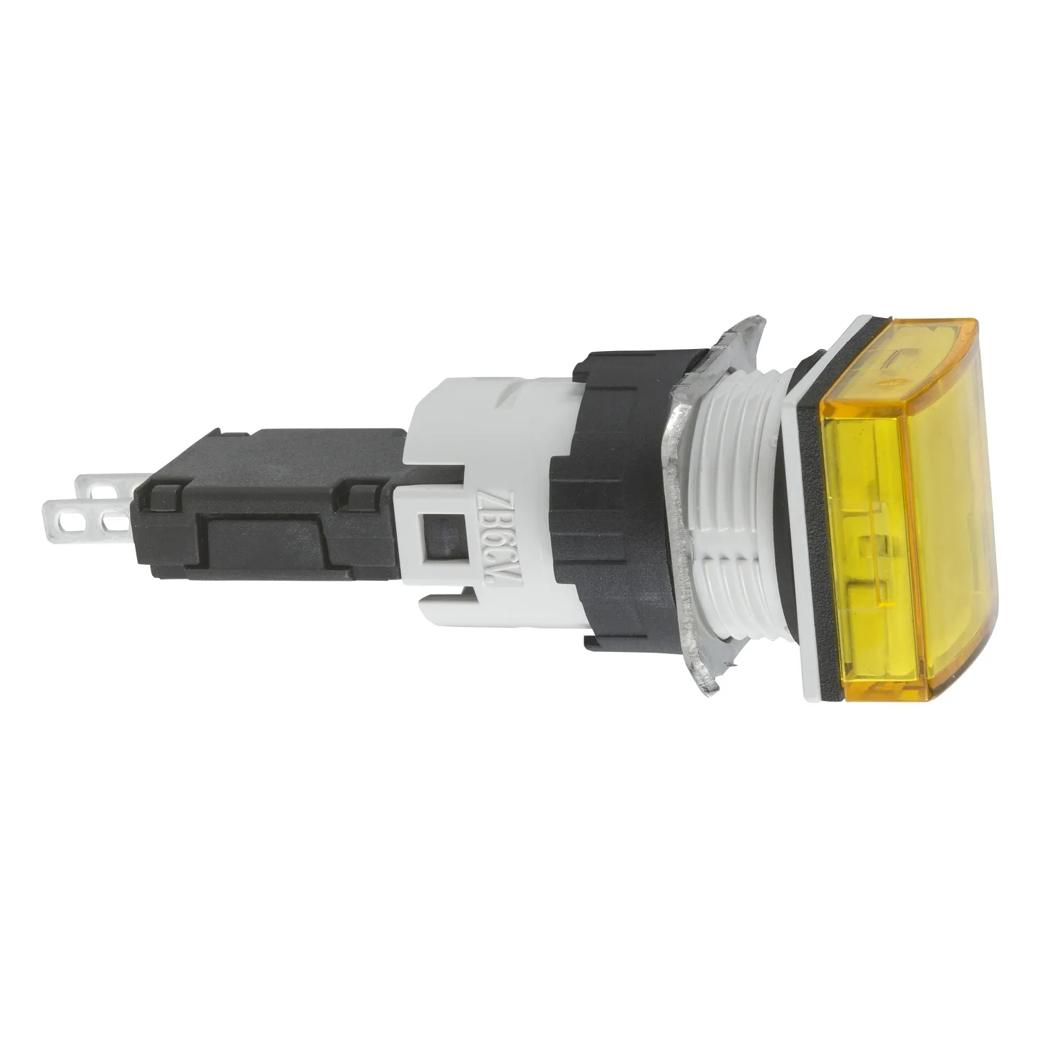 Schneider XB6CV5BB - kare sarı komple sinyal lambası Ø16 entegre LED'li 12...24V