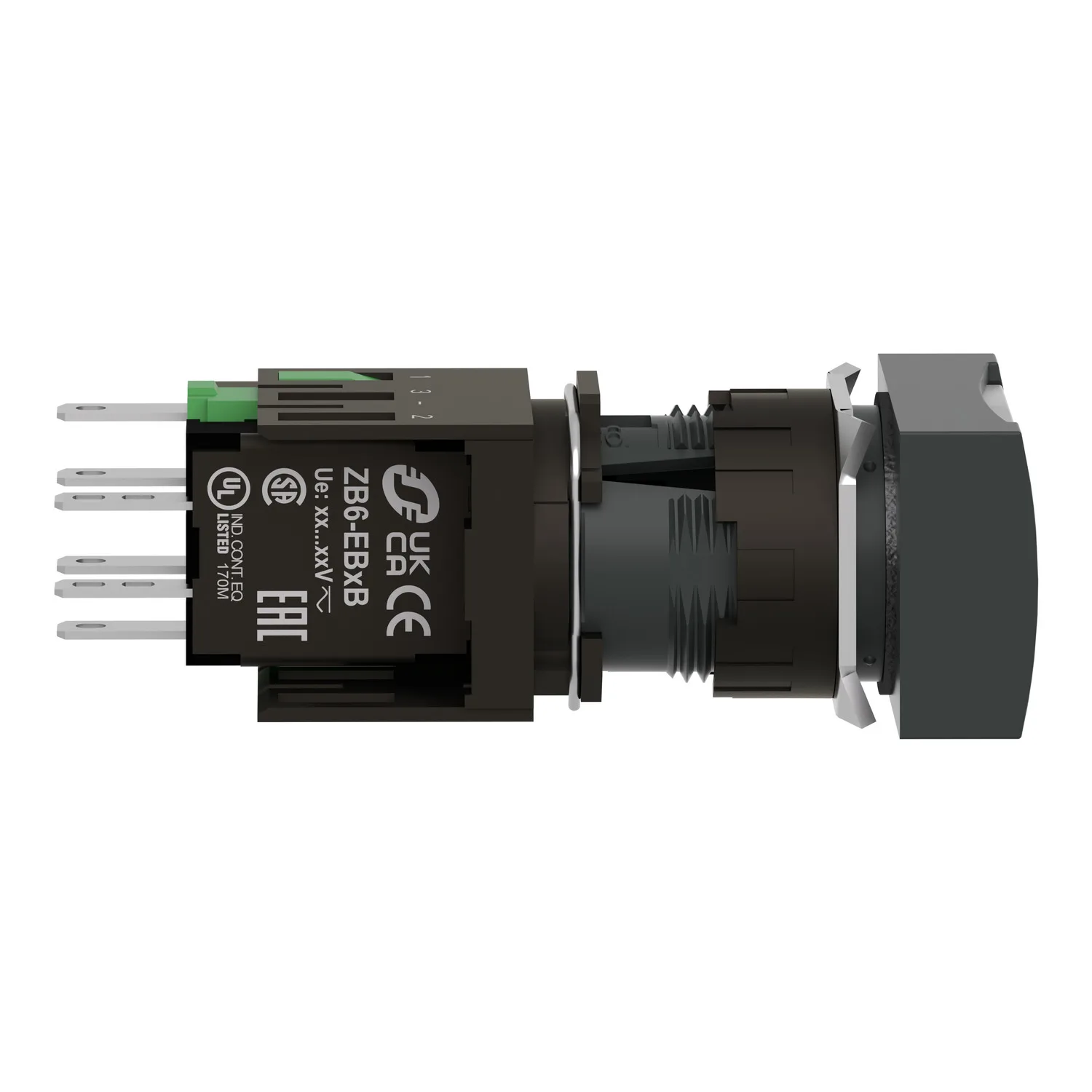 XB6DW1B1B - Anahtar: basmalı buton; 16mm; Sabit poz: 1; NO; beyaz; LED; 12÷24VDC - 2