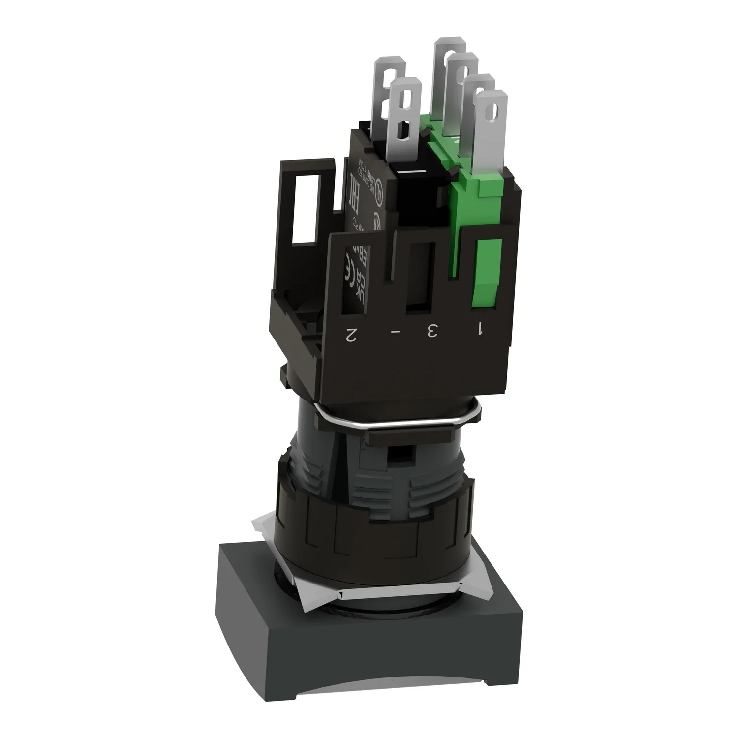 XB6DW1B1B - Anahtar: basmalı buton; 16mm; Sabit poz: 1; NO; beyaz; LED; 12÷24VDC - 4