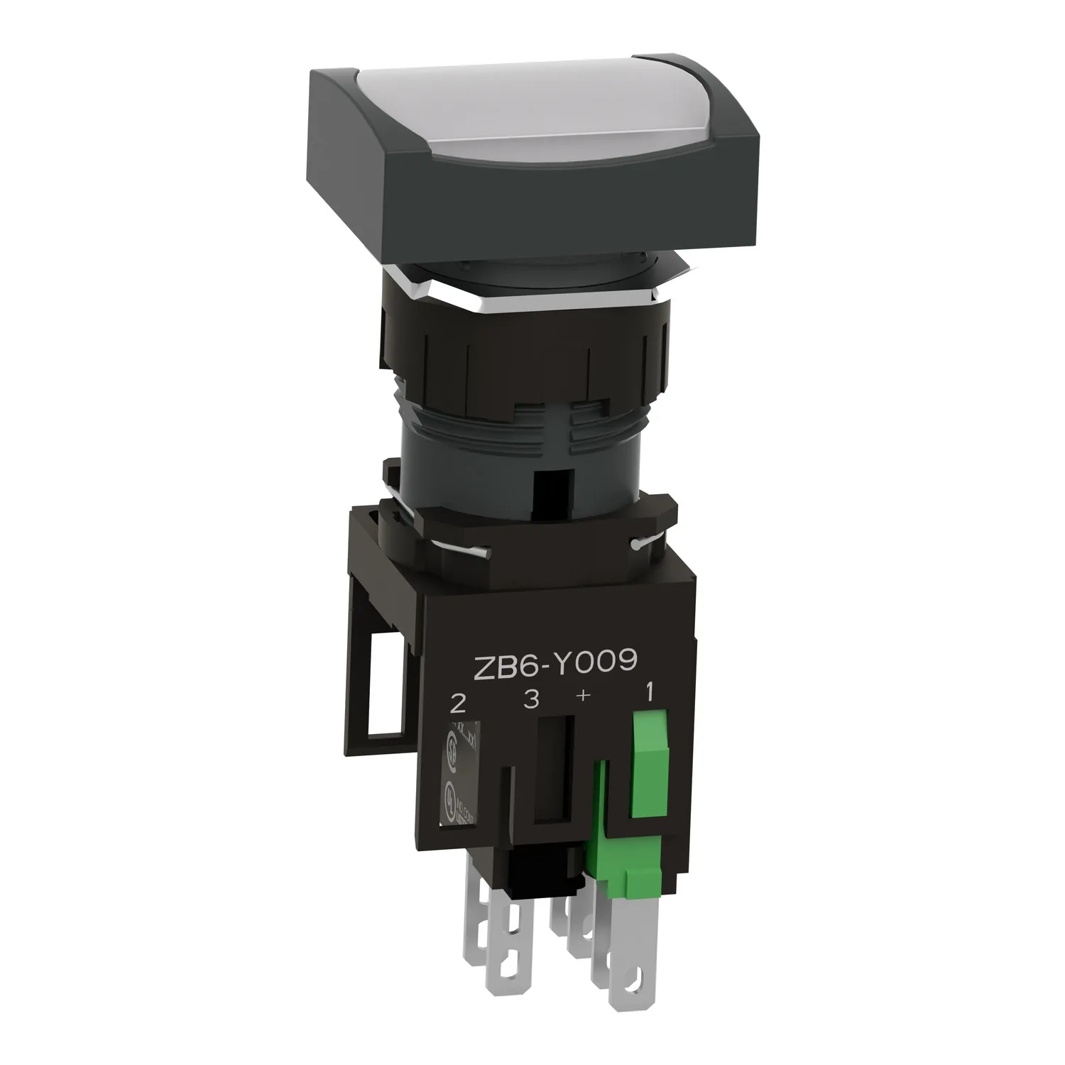 XB6DW1B1B - Anahtar: basmalı buton; 16mm; Sabit poz: 1; NO; beyaz; LED; 12÷24VDC - 5
