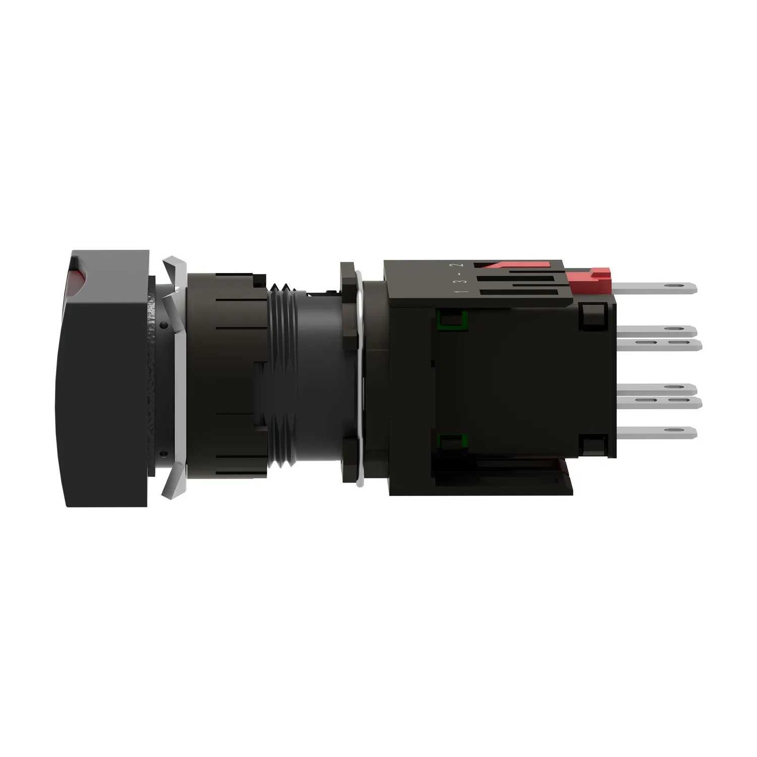 XB6DW4B2B - Şalter: basmalı buton; 16mm; Sabit poz: 1; NC; kırmızı; LED; 12÷24VDC - 2