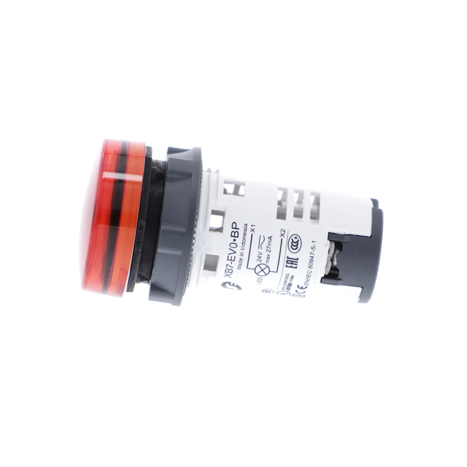 Schneider XB7EV04BP - İkaz lambası; 22mm; Harmony XB7; Aydınlatma: LED; 24V; Ø22mm; IP65; kırmızı