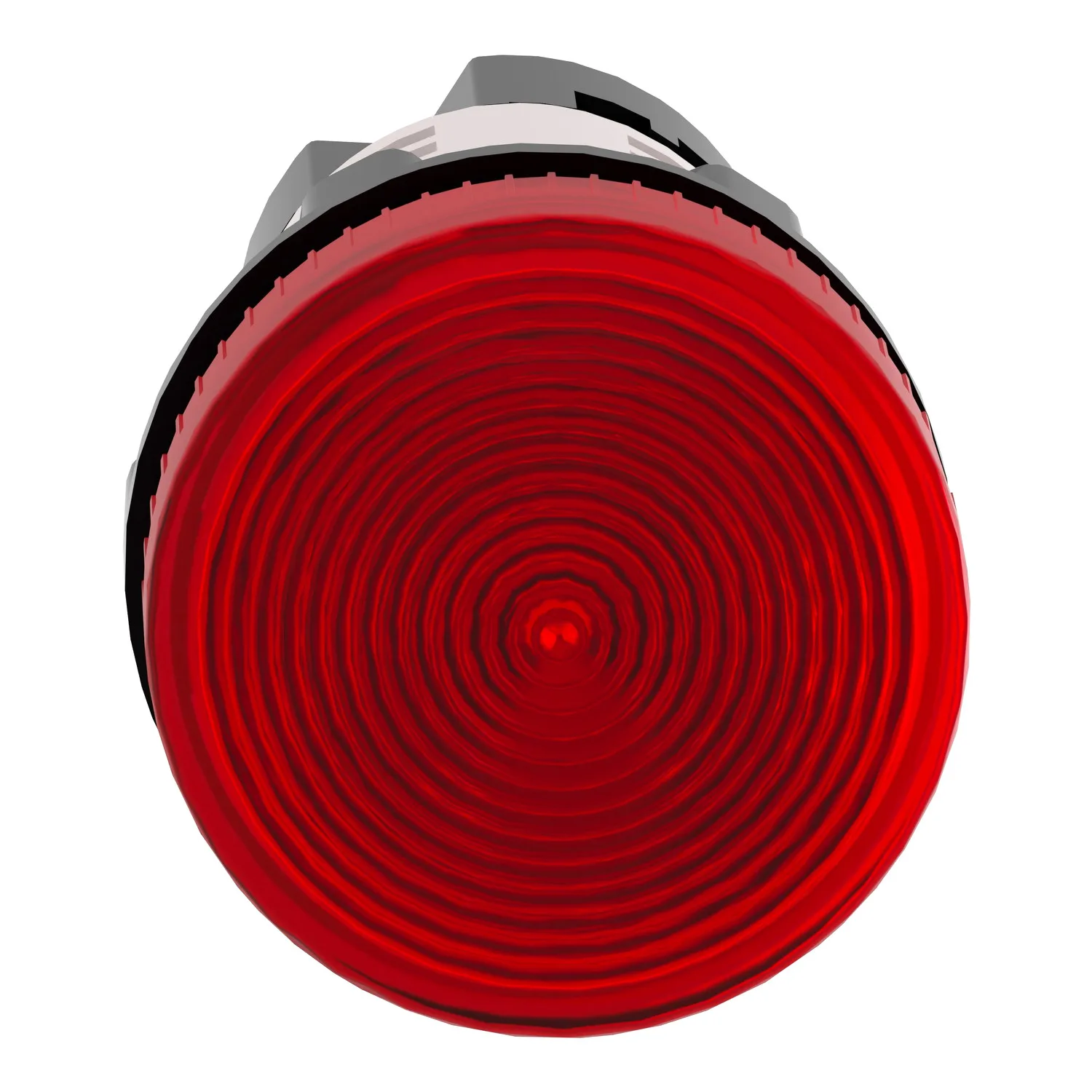 Monolithic pilot light, Harmony XB7, plastic, red, 22mm, plain lens for BA9s bulb, lt 250V - 2
