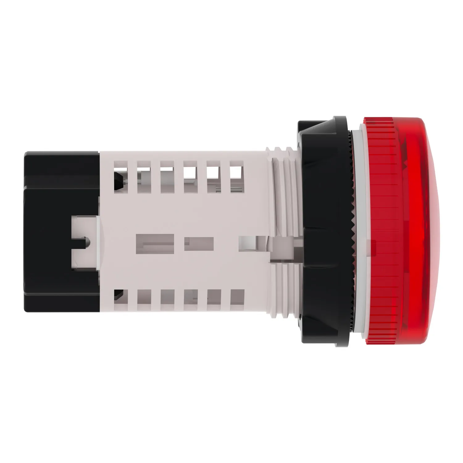 Schneider XB7EV64P - Monolitik sinyal lambası, Harmony XB7, plastik, kırmızı, 22mm, BA9s ampul için düz lens, lt 250V