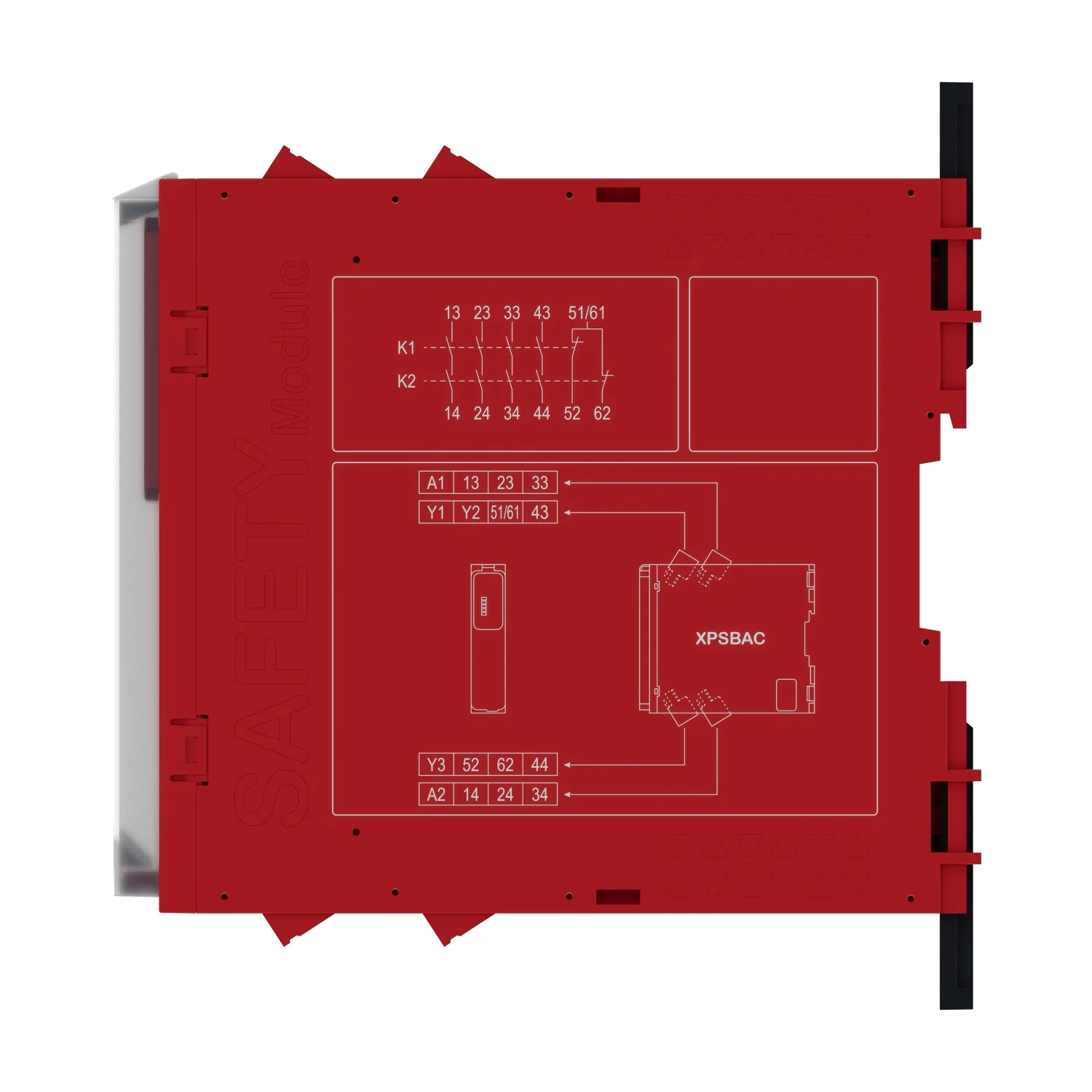 Sicherheitsrelais Harmony Basic, 1Funktion, 1Kreis/2Kanäle, PLe/Kat4/SIL3, 4S 2Ö, 48-240VAC/DC, Schraub - 2