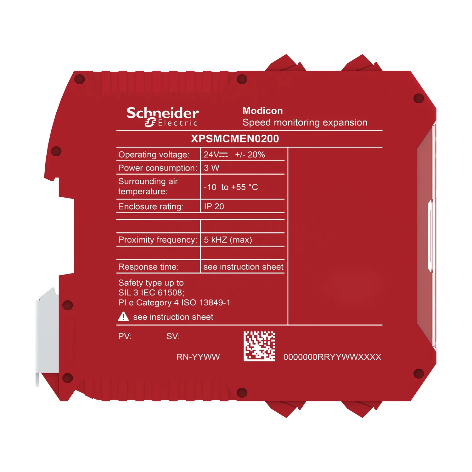 Drehzahl-Erweiterungsmodul Modicon XPSMCM, 2 Näherungsschalter, Schraubklemmen - 4